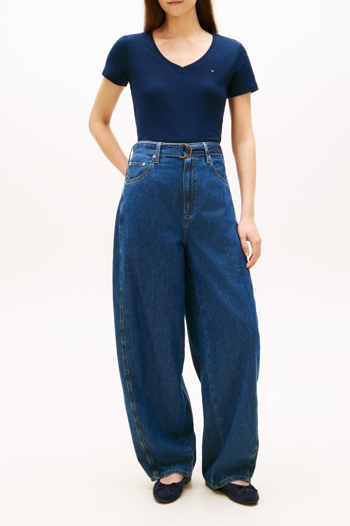DENIM HIGH RISE LOOSE BALLOON 1