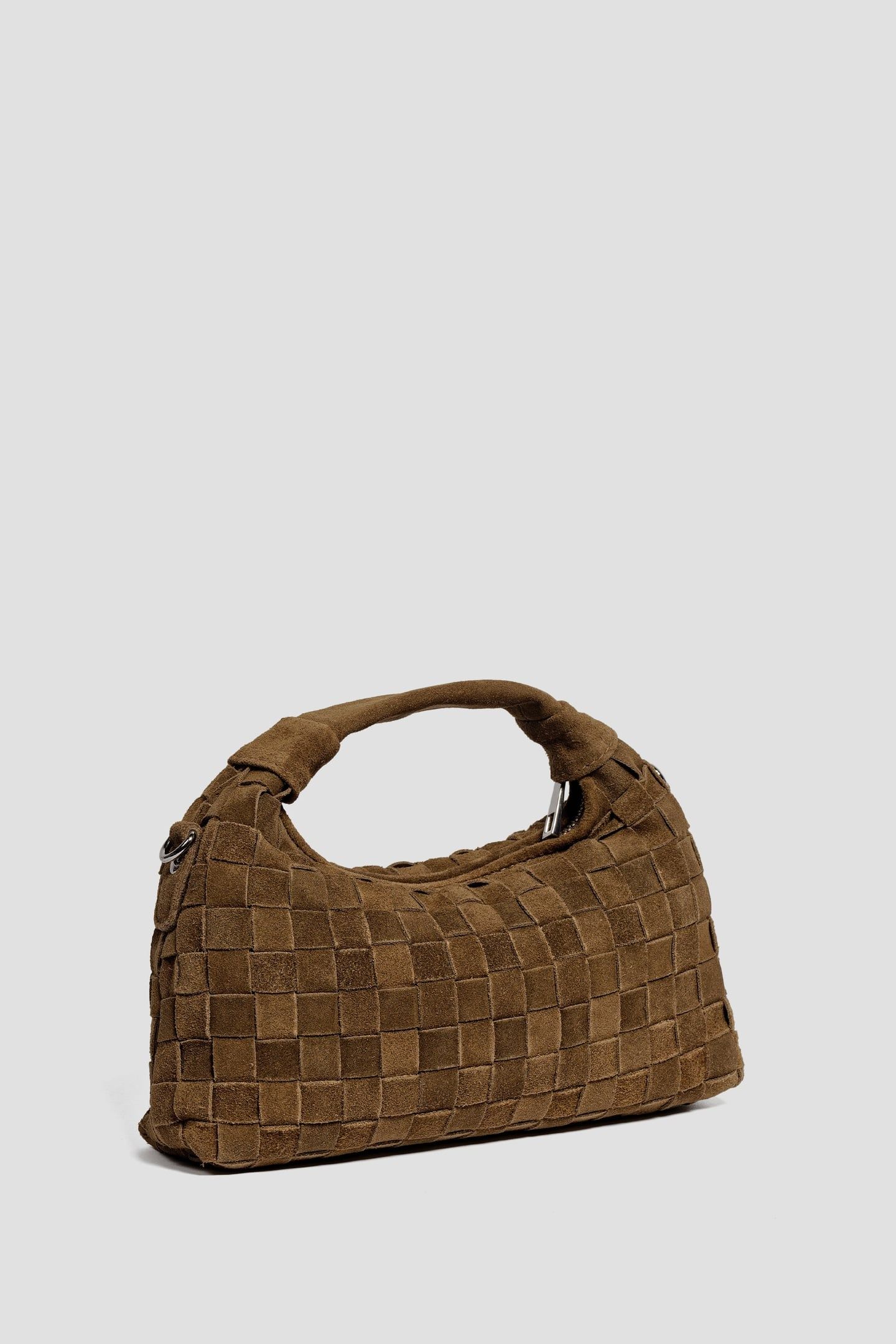 MINI DANDY BRAIDED SUEDE DUSTY OLIVE 3