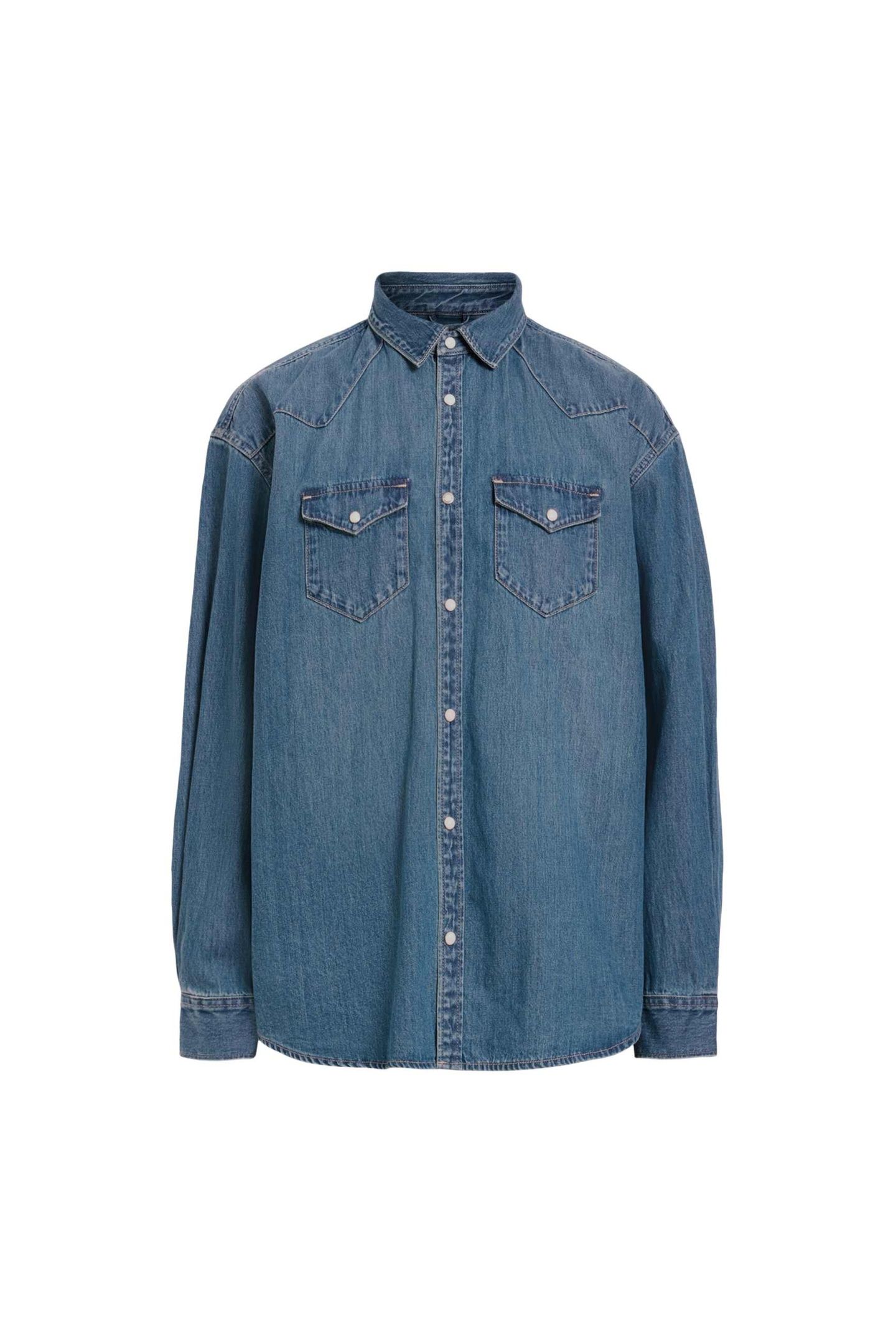 FENTON SHIRT GREEN CAST INDIGO 3