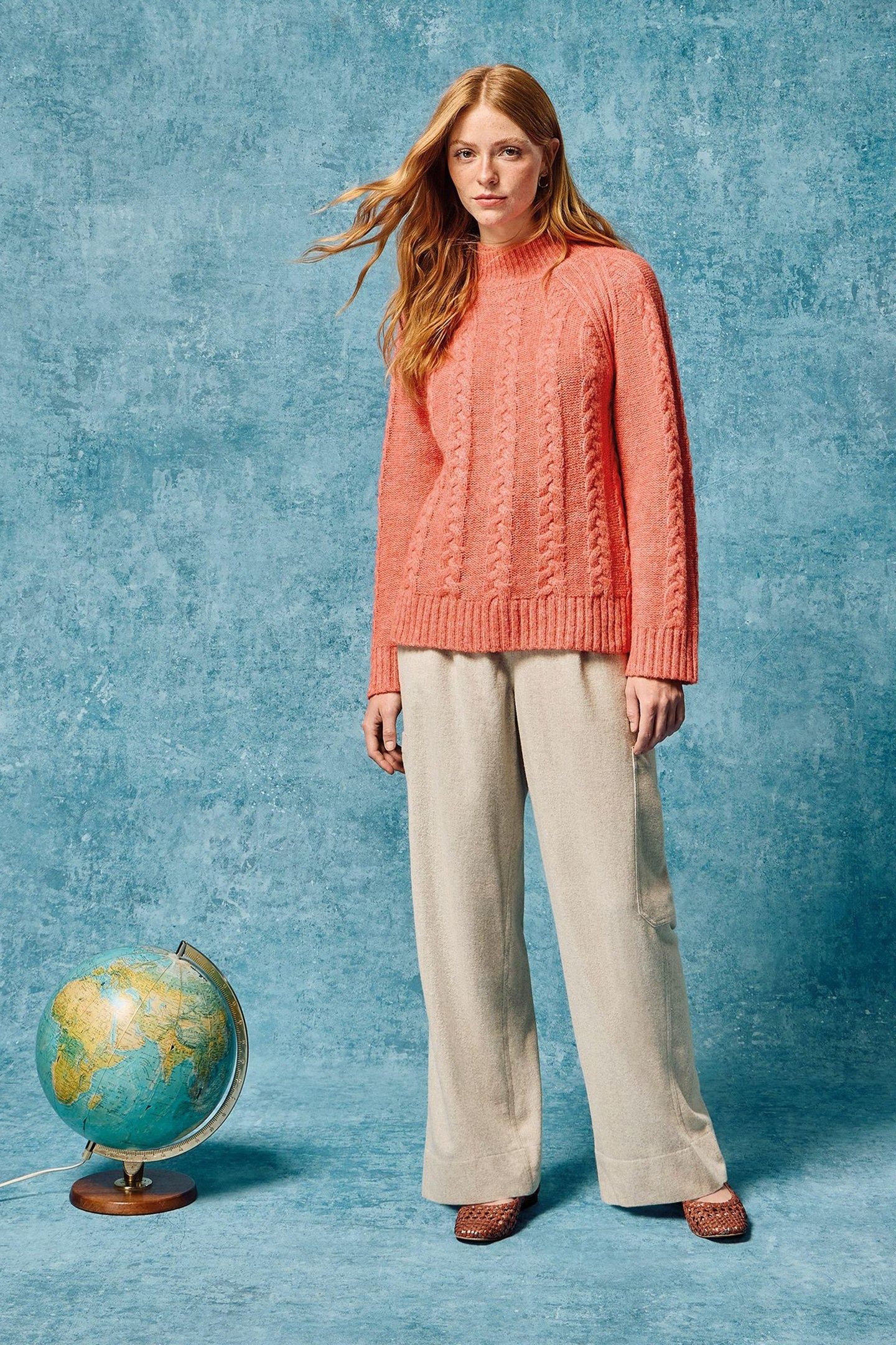 CARLIE TWEEDY CARGO TROUSER LIGHT NATURAL 8