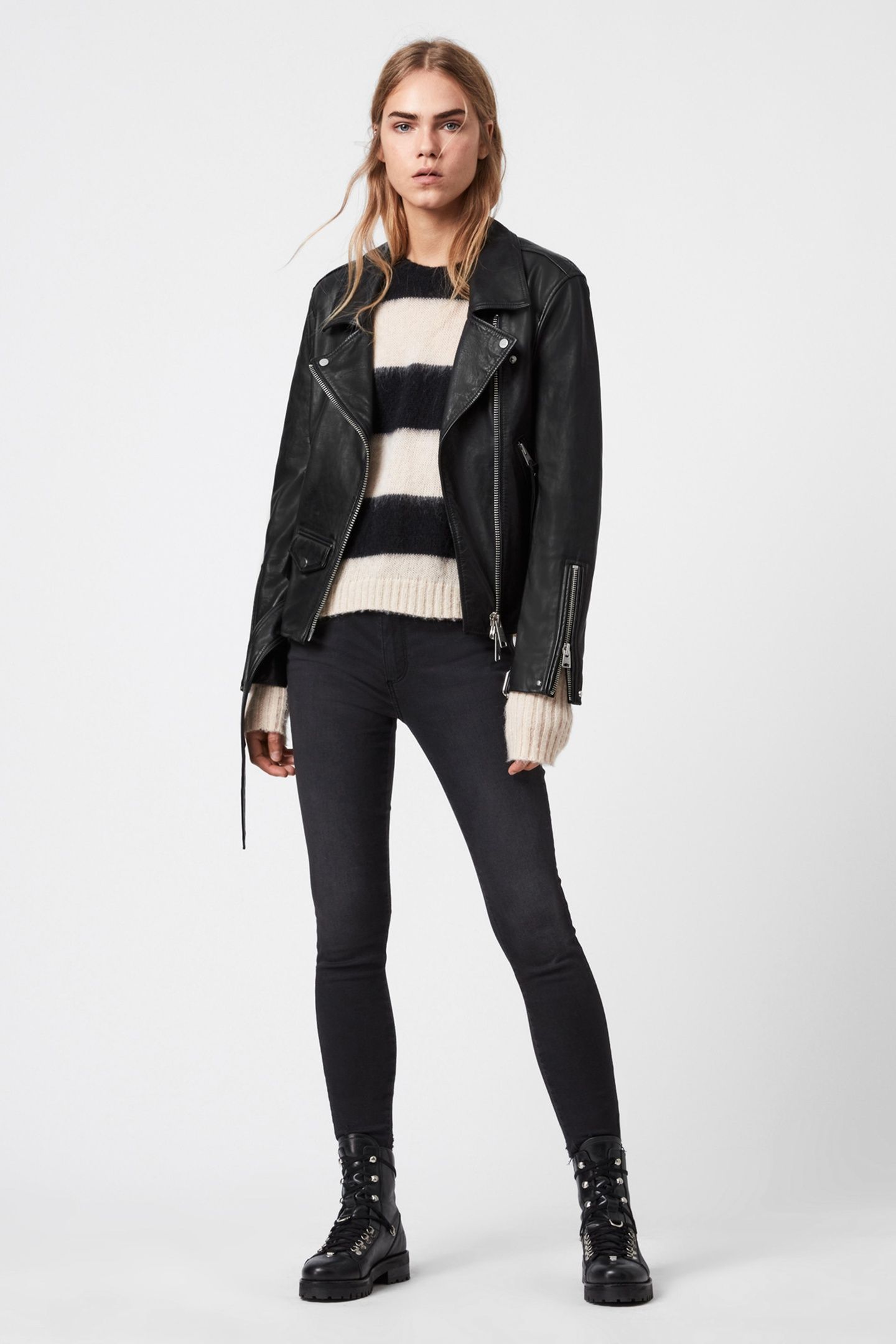 LUNA BIKER BLACK 1