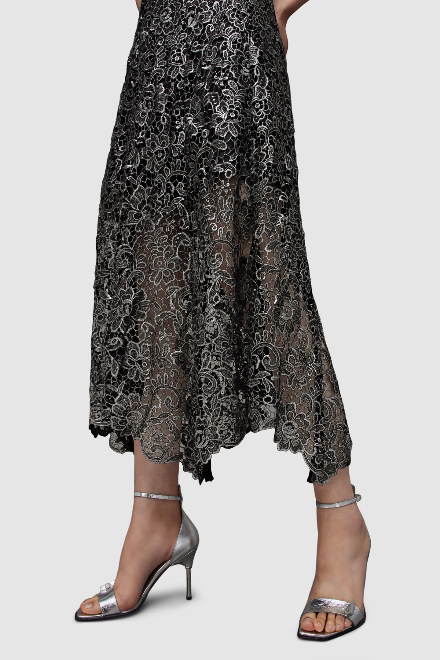 CAMILA SKIRT GUNMETAL GREY 3
