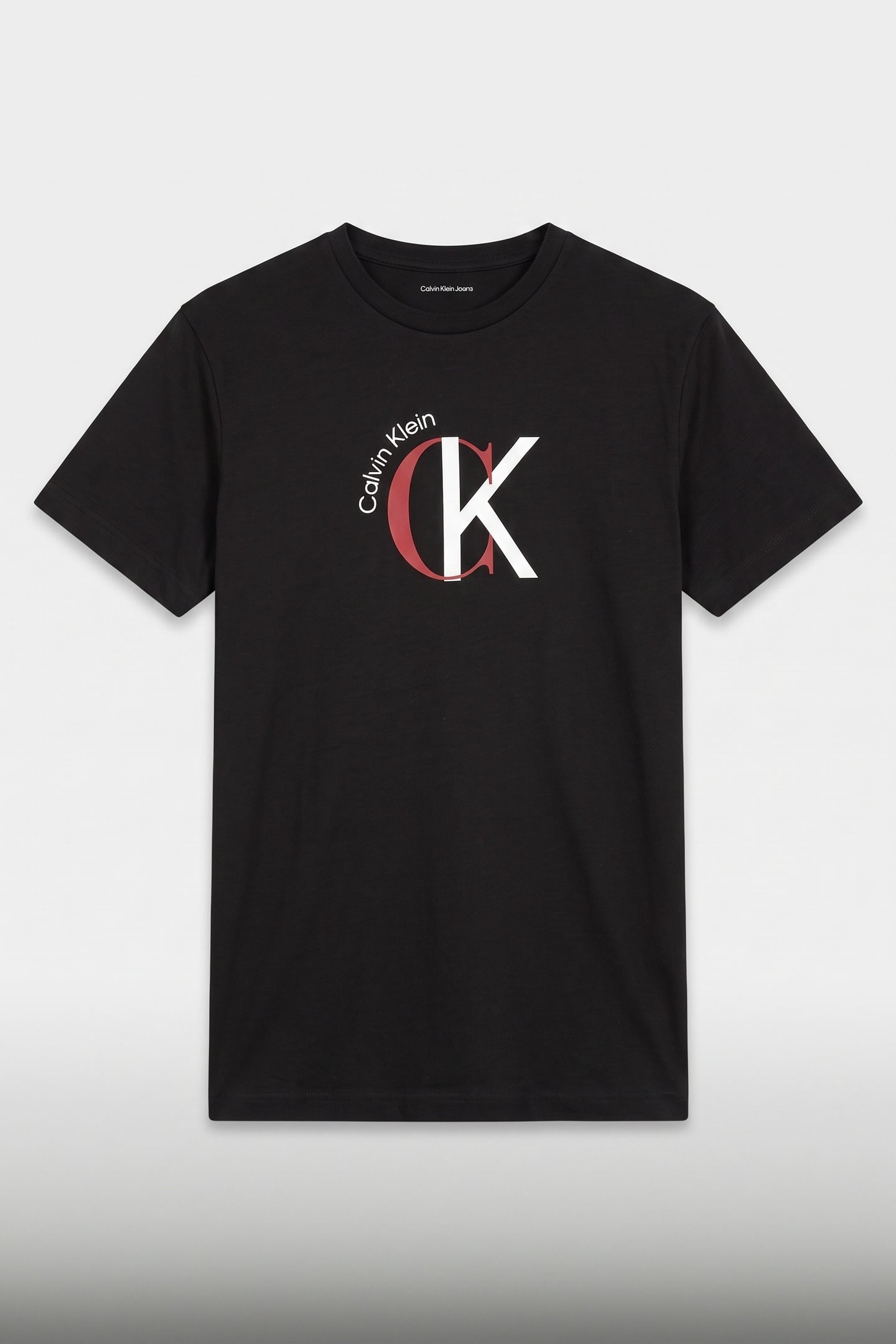 SS 30S 2TONE TEE BLACK 3