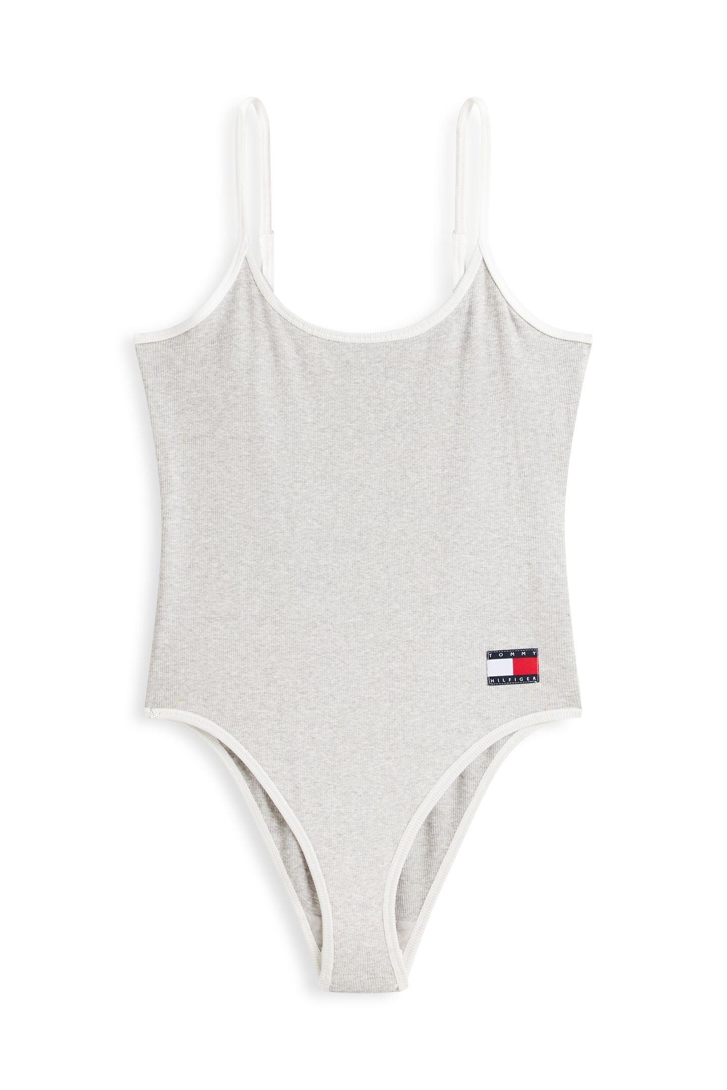 RIB BODYSUIT LIGHT GREY HEATHER 2