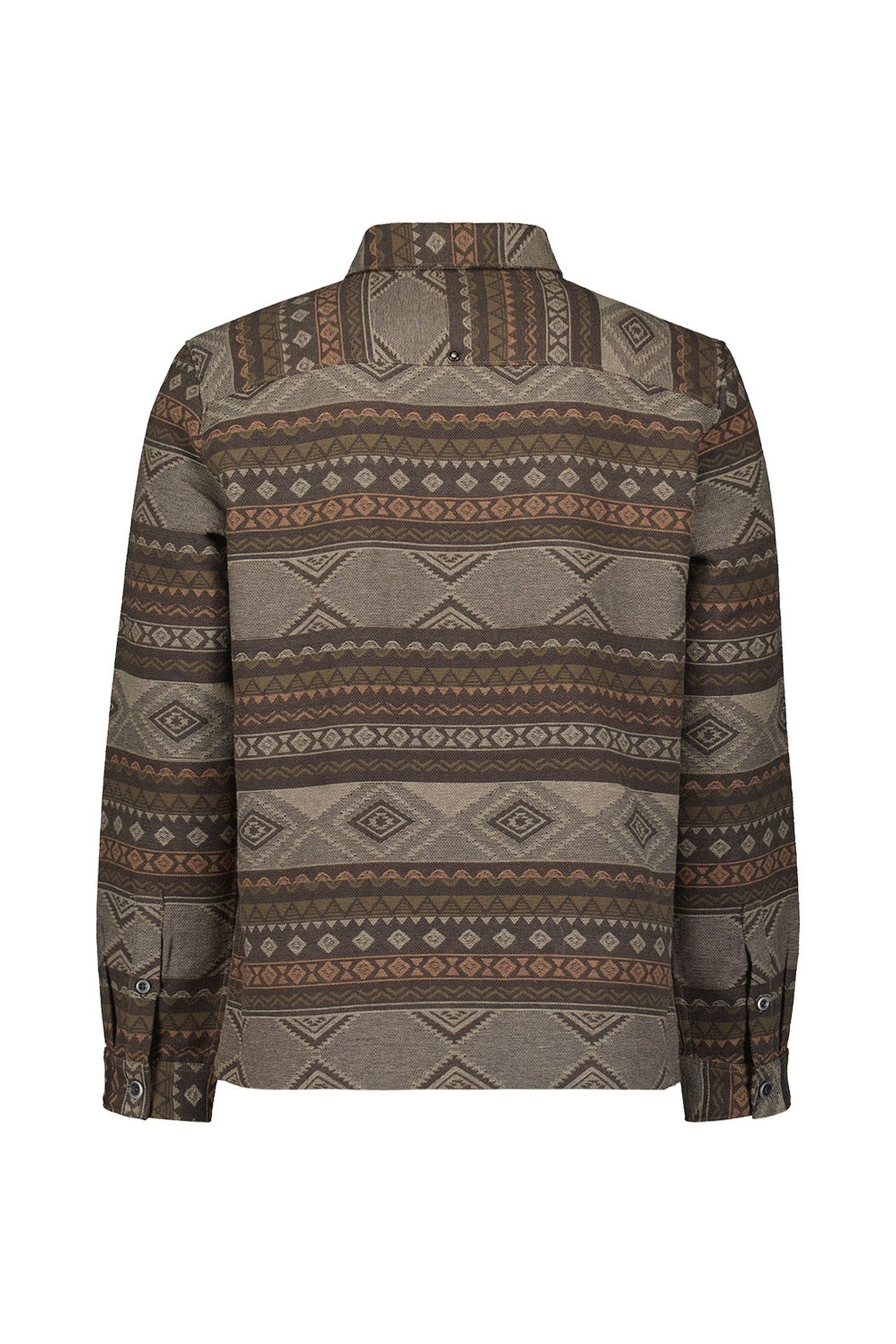 OVERSHIRT BUTTONS JACQUARD TAUPE 6