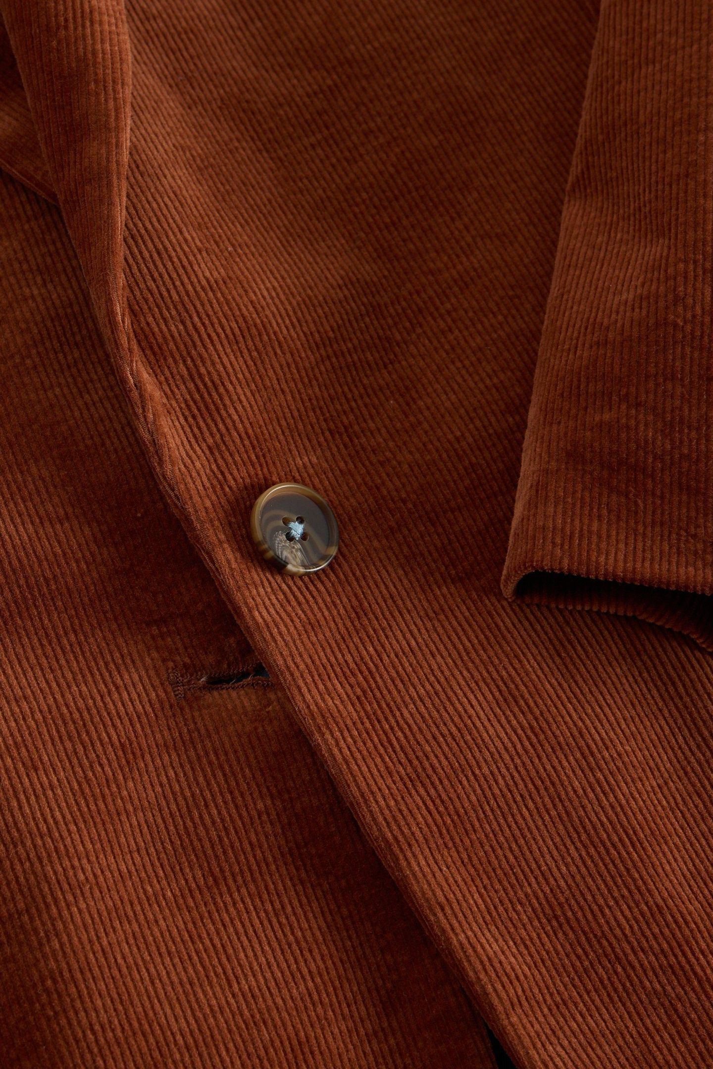 EVELYN CORD BLAZER DARK TAN 4