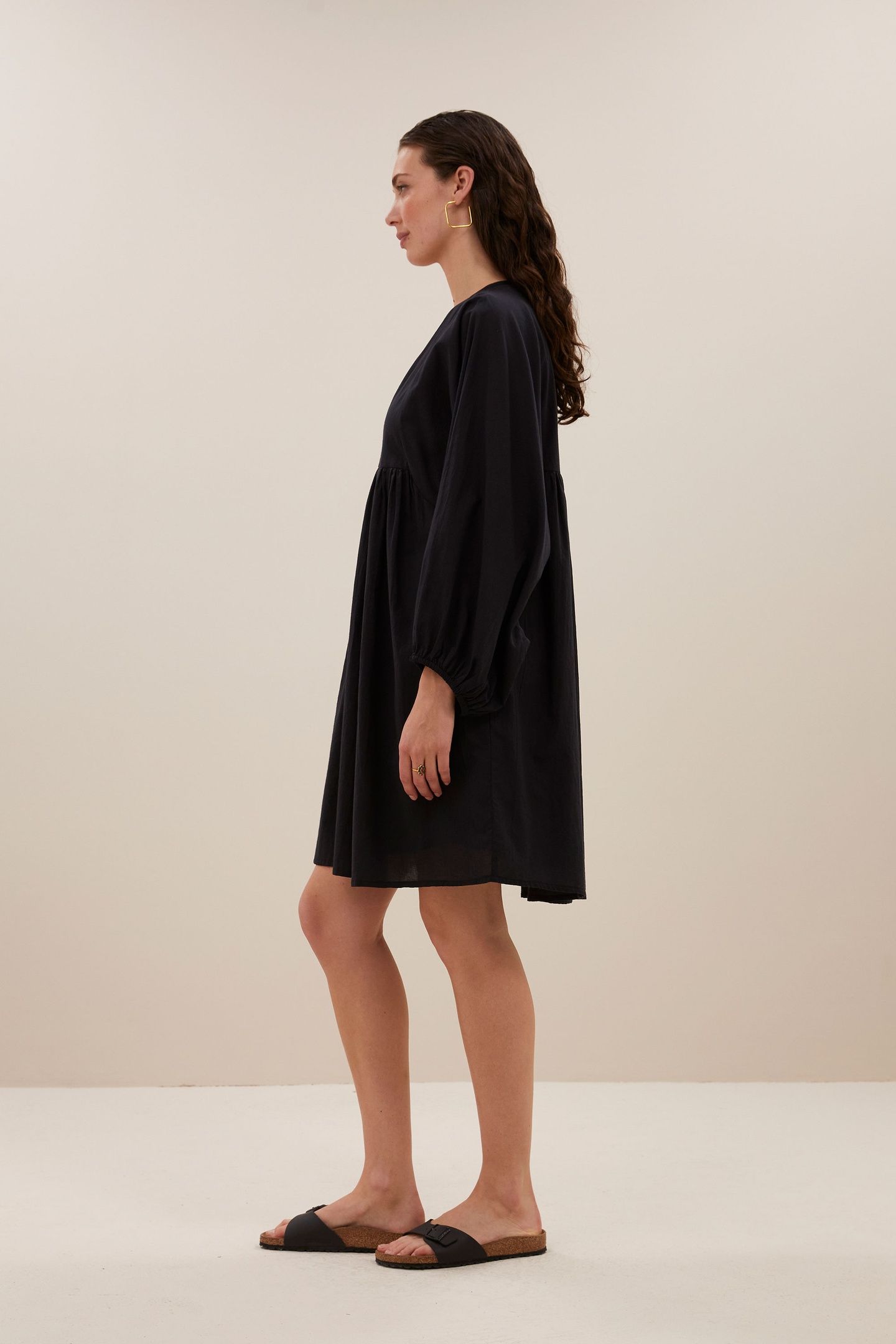 PHILOU CHAMBRIC DRESS JET BLACK 4