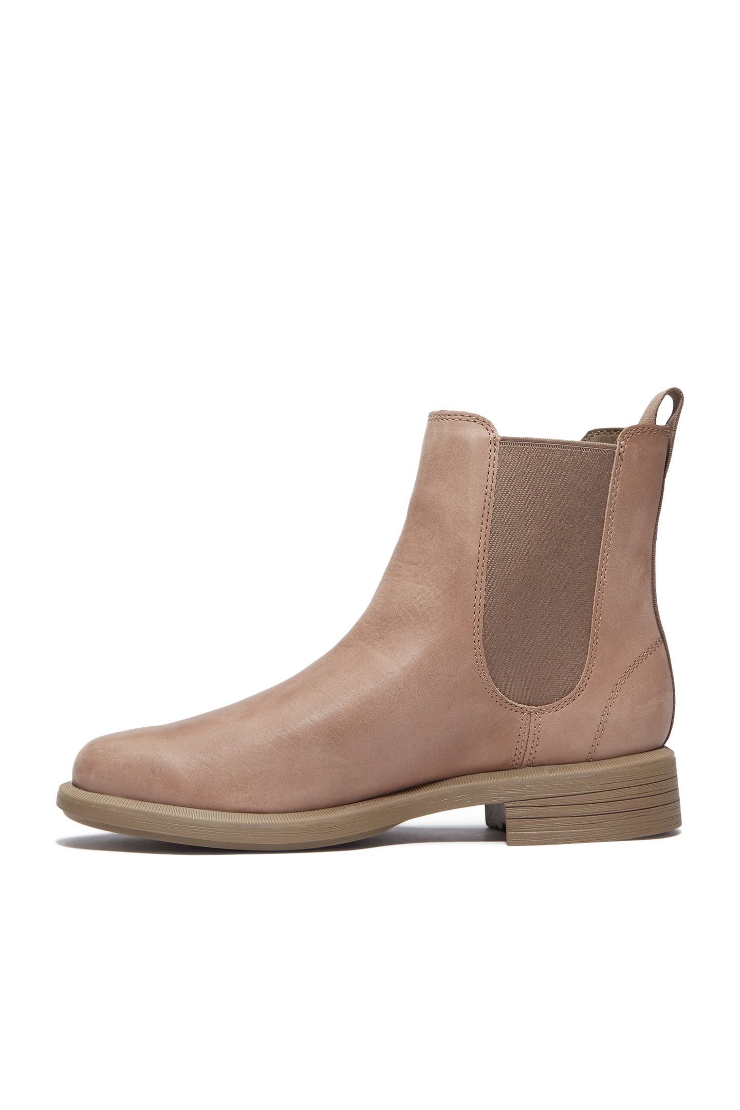 VERONA SQUARE MID CHELSEA BOOT TAUPE FULL GRAIN 4