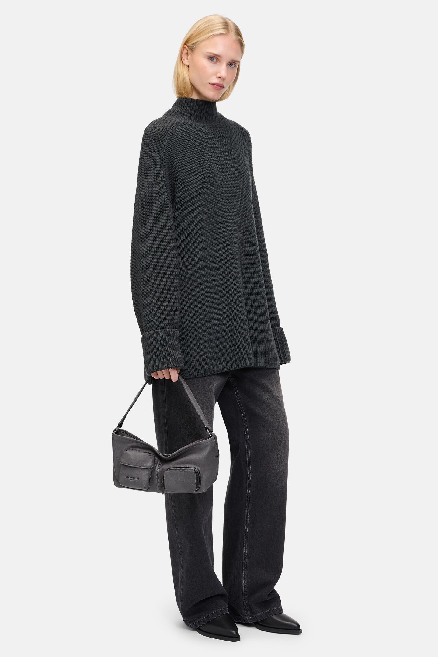 CROSSBODY SMALL GREY/BLACK 1
