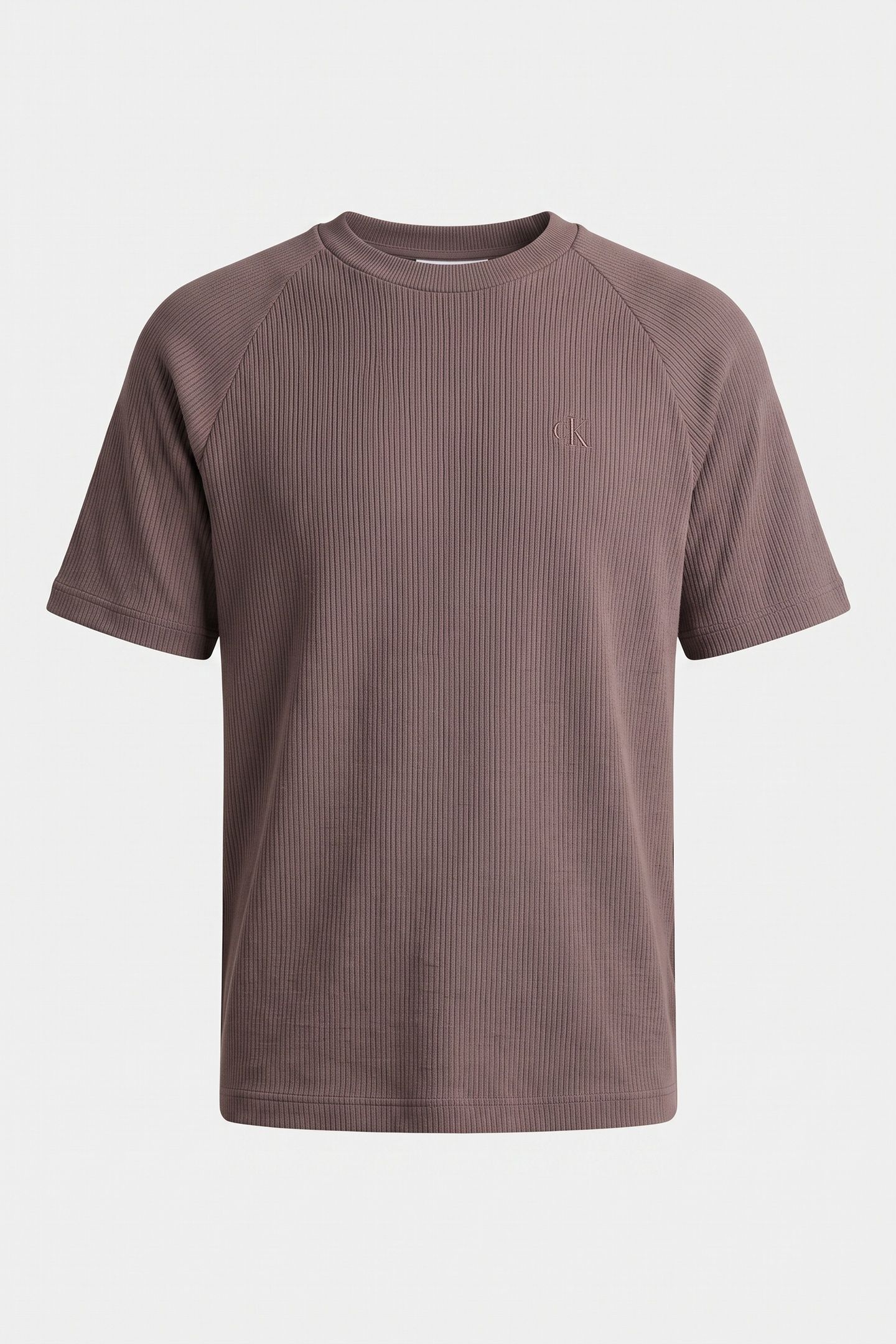 COZY FLATBACK RIB SHORT SLEEVE TEE CHERRY TAUPE 3