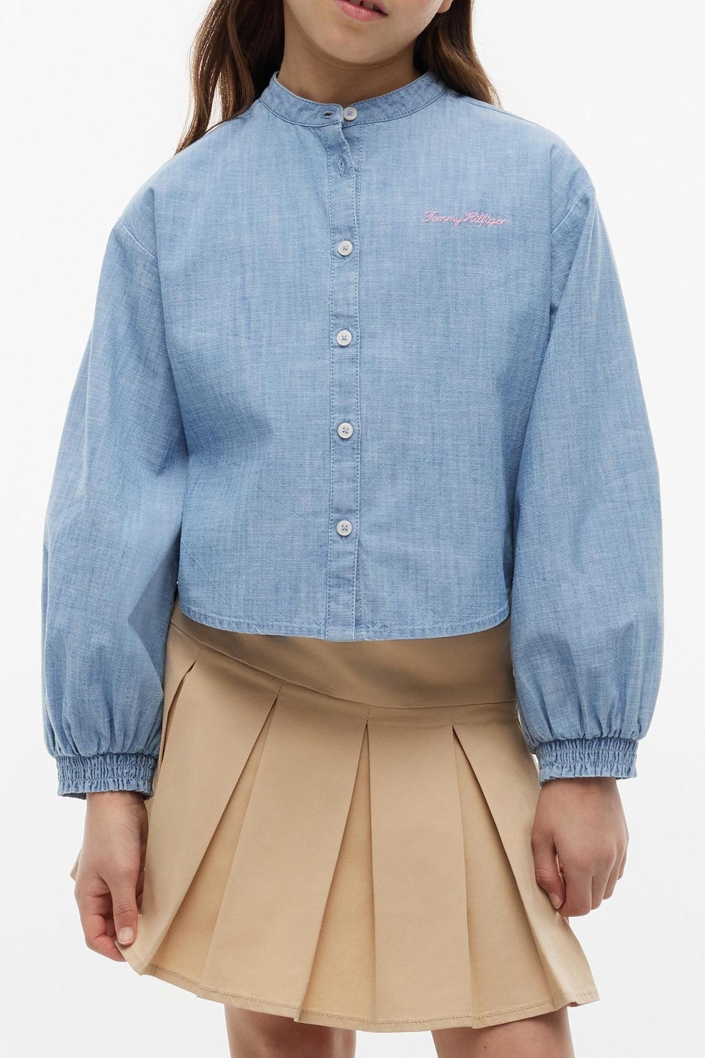 GIRLS CHAMBRAY SHIRT DENIM COLOR 2