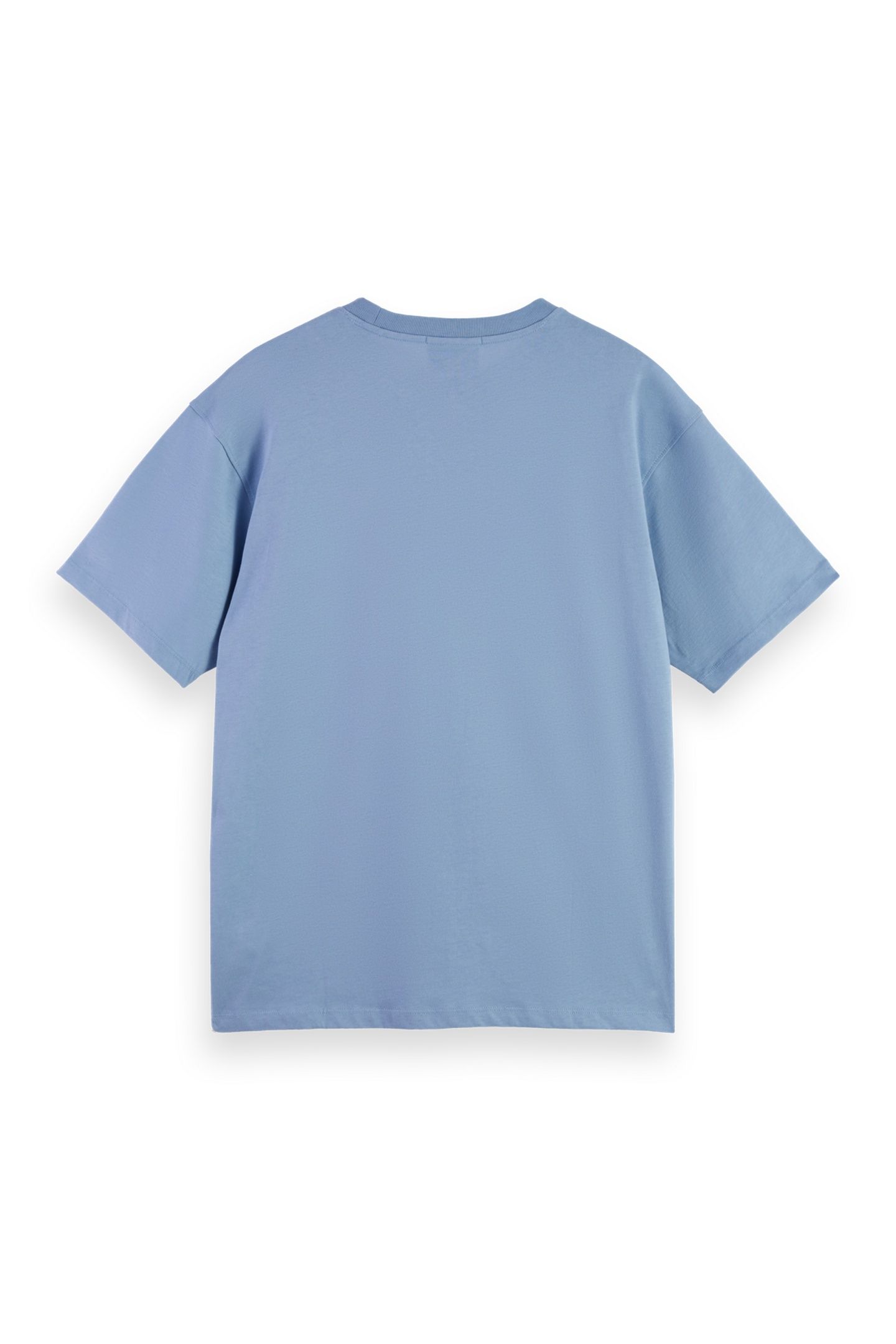 RELAXED FIT SCOTCH & SODA LOGO T-SHIRT FADED DENIM 6