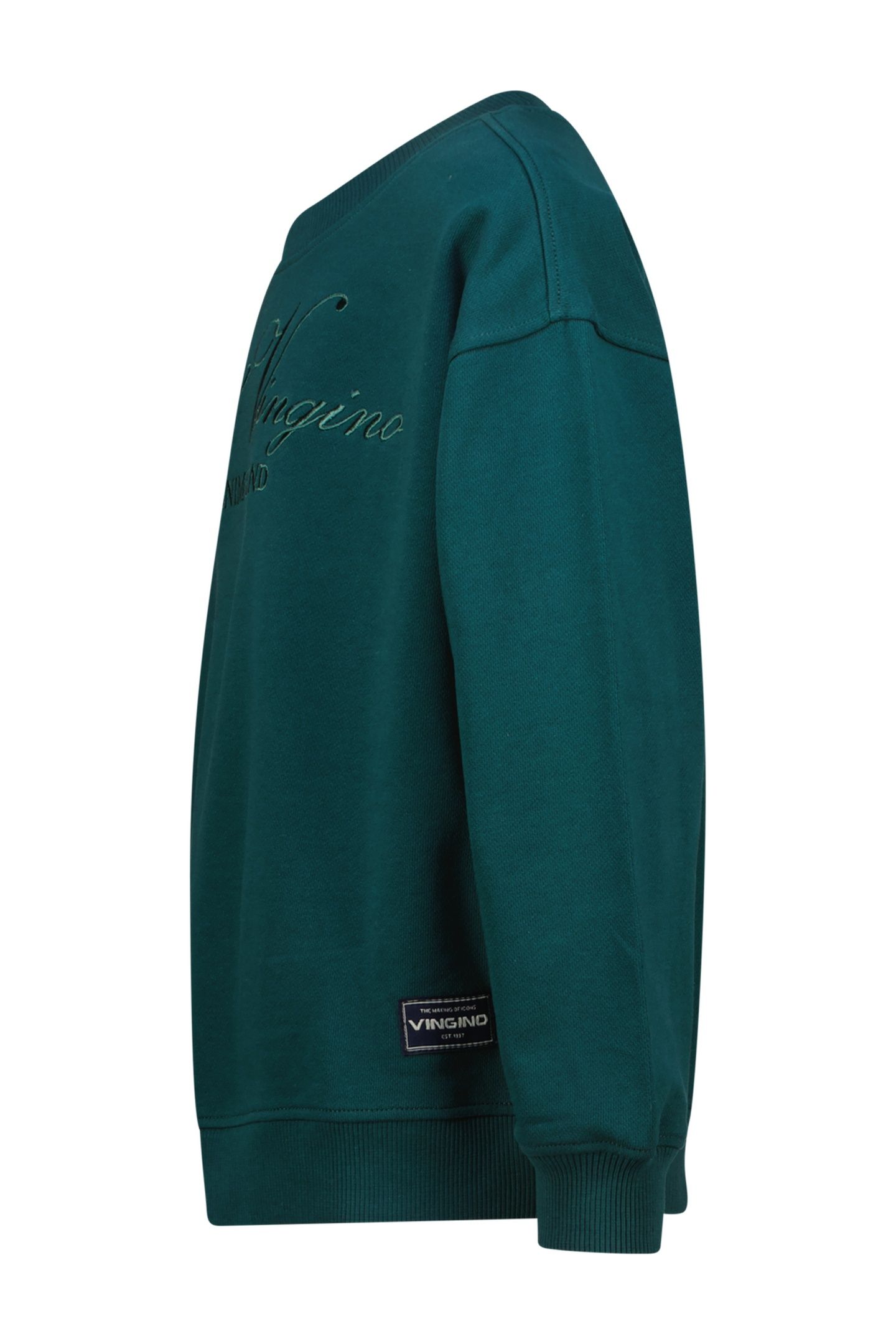 BOYS NATHEN SWEATER DARK JUNGLE GREEN 3