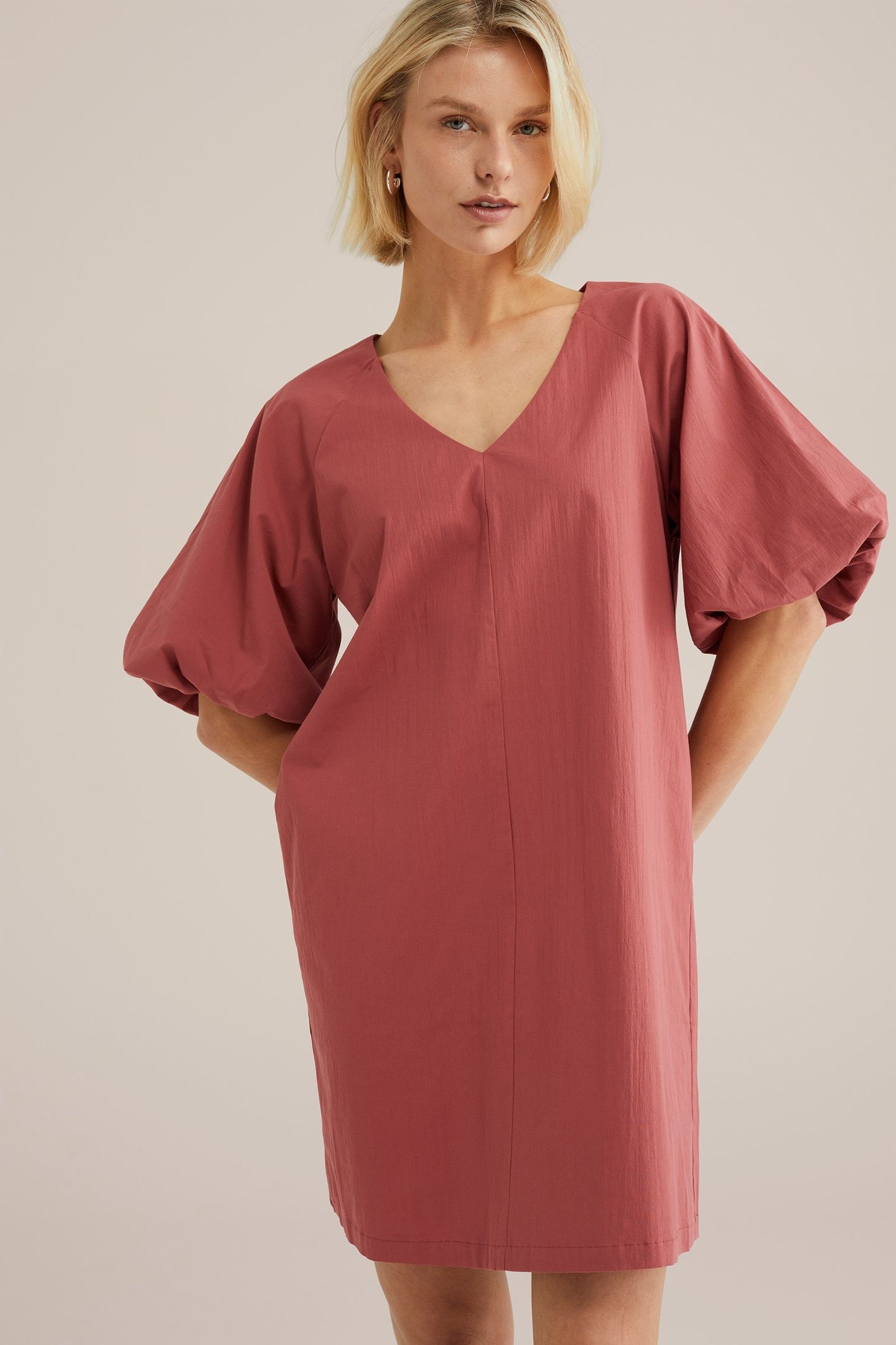 DRESS SHORT SAFFRON RED 3