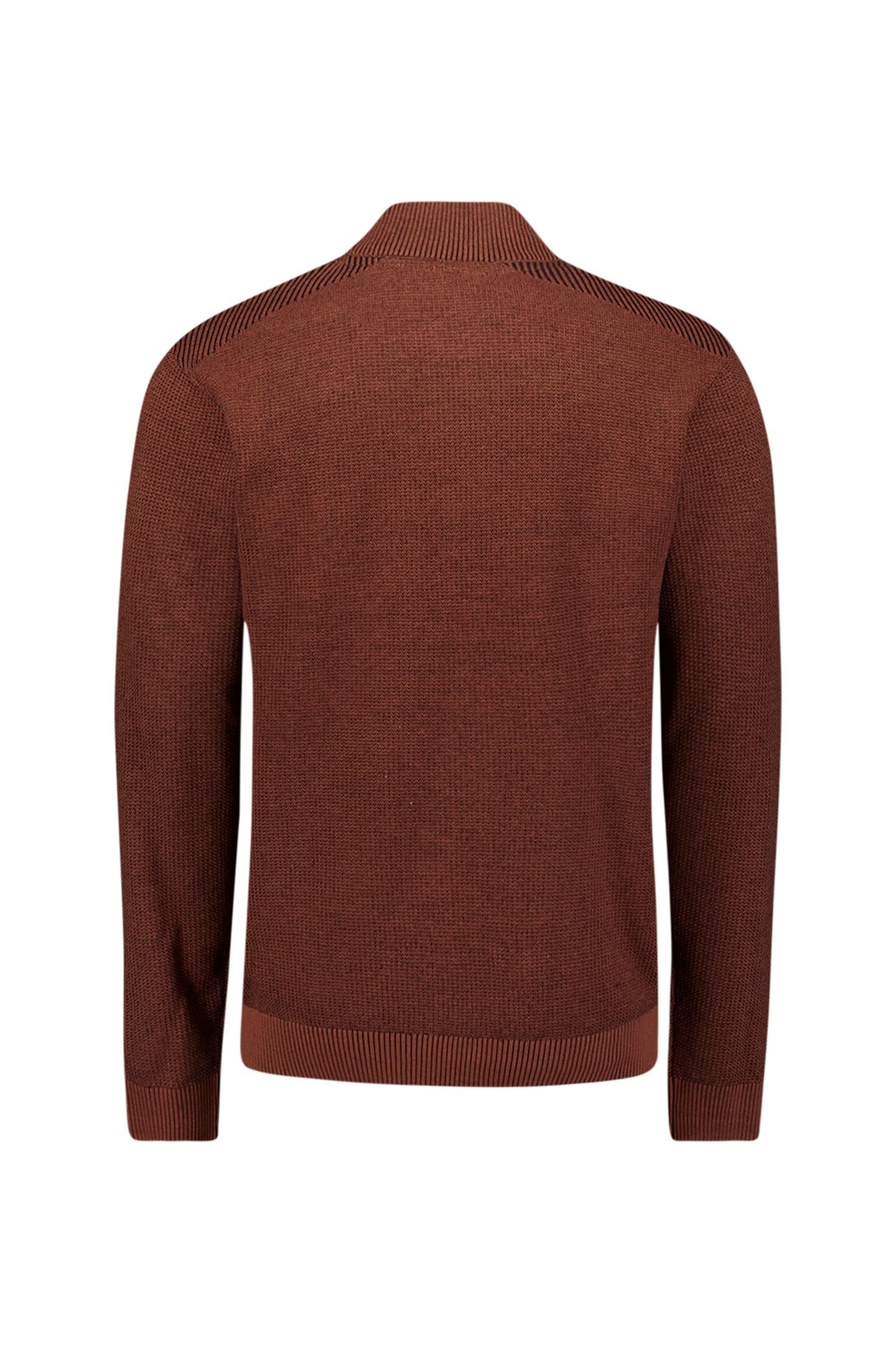 PULLOVER HALF ZIP PLATED STRUCTURE KNIT TERRA 5