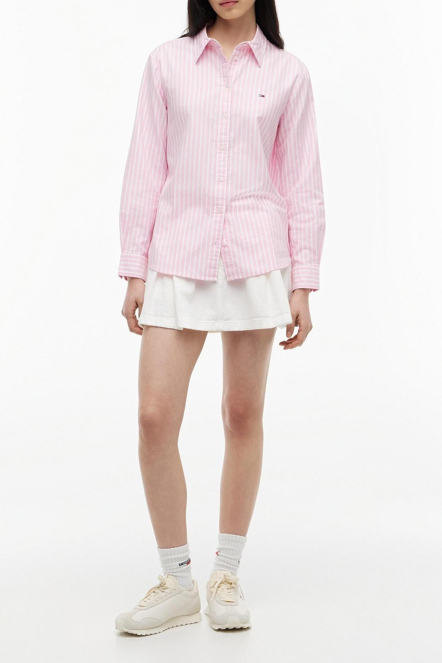 REGULAR OXFORD SHIRT PINK DAISY/STRIPE 3