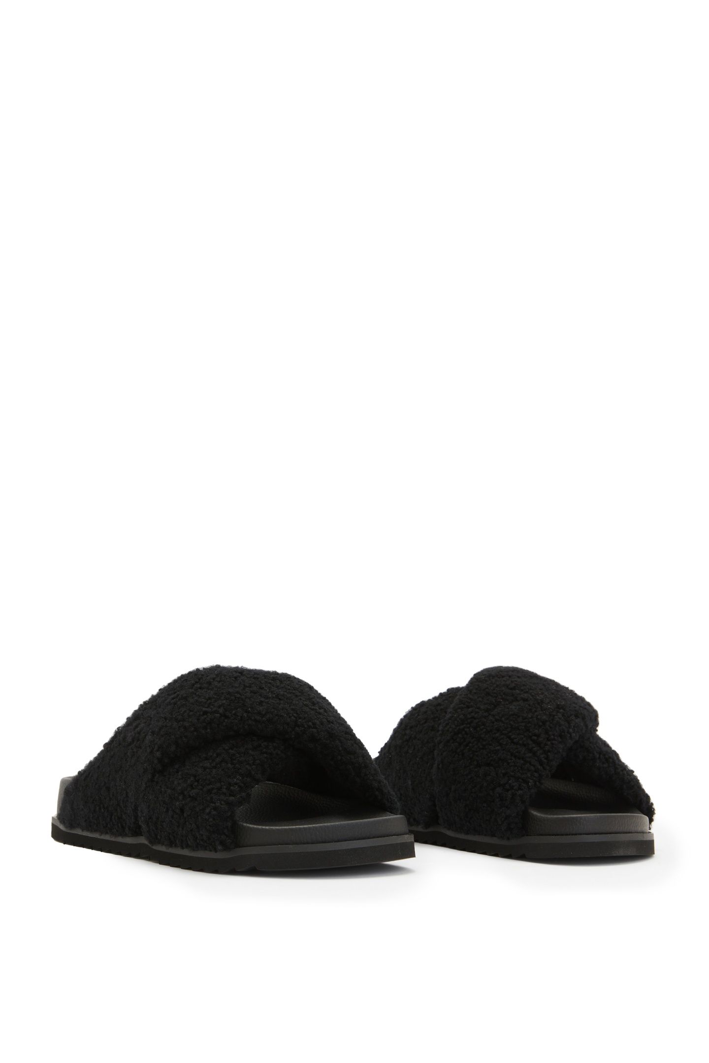 SAKI SHEARLING SANDA BLACK 3