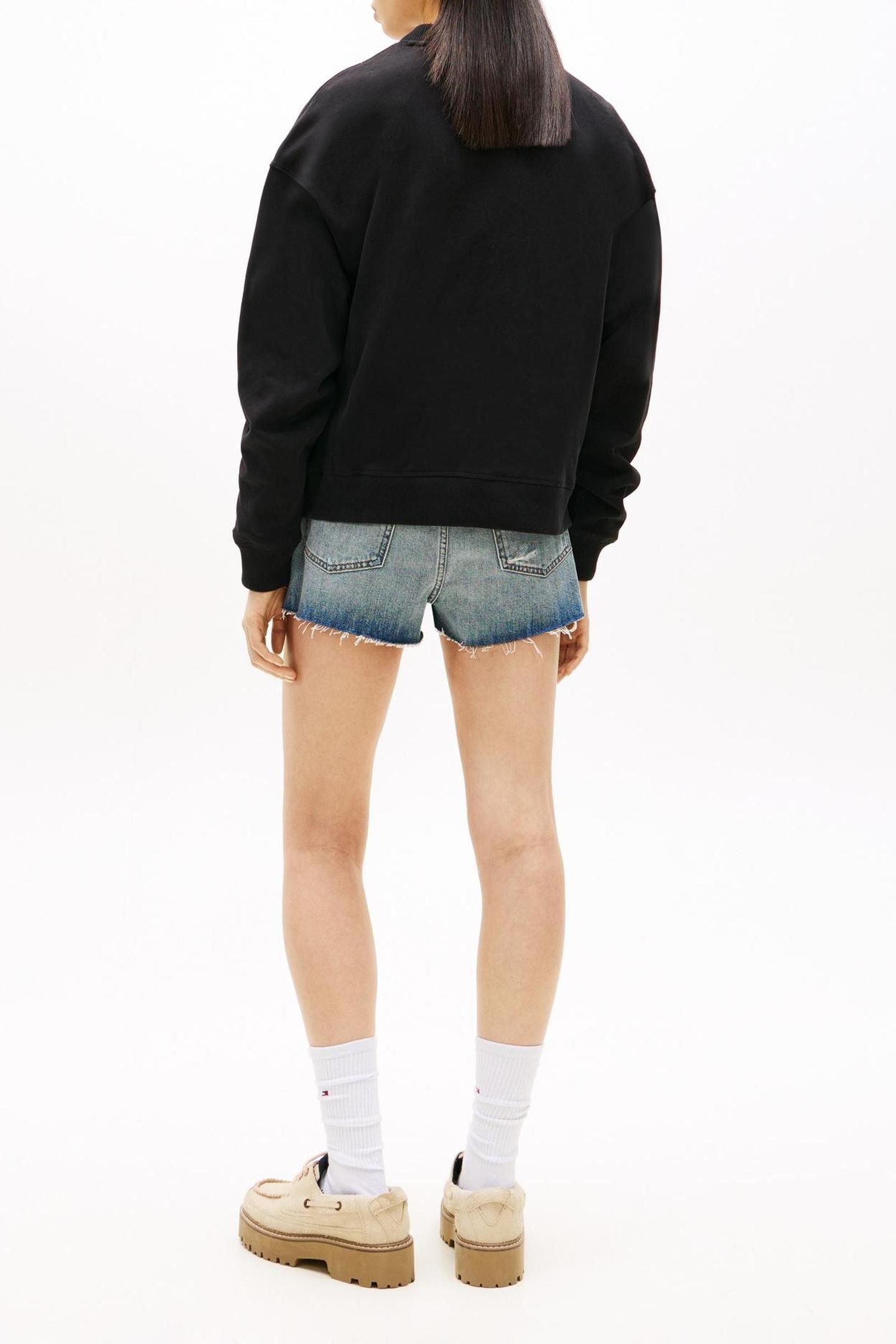 BOXY WAVY FLAG CREW BLACK 3