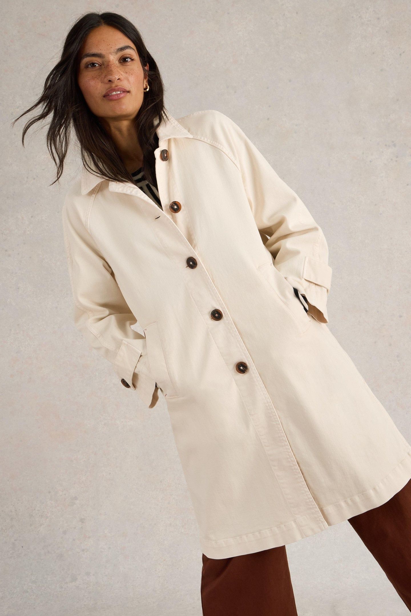 OAKLEIGH DENIM COAT LIGHT NATURAL 2