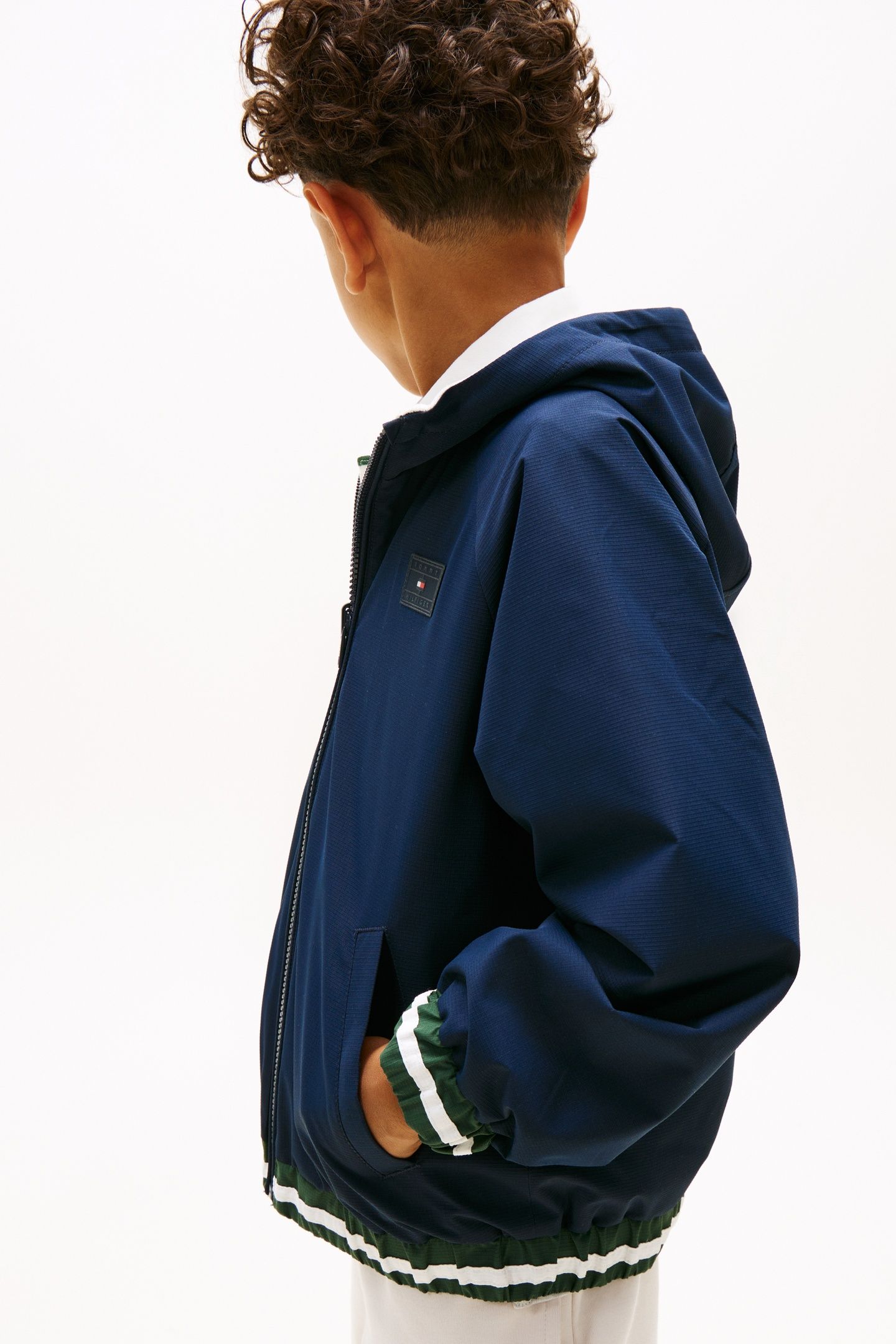 BOYS REVERSIBLE HOODED JACKET DARK NIGHT NAVY 5