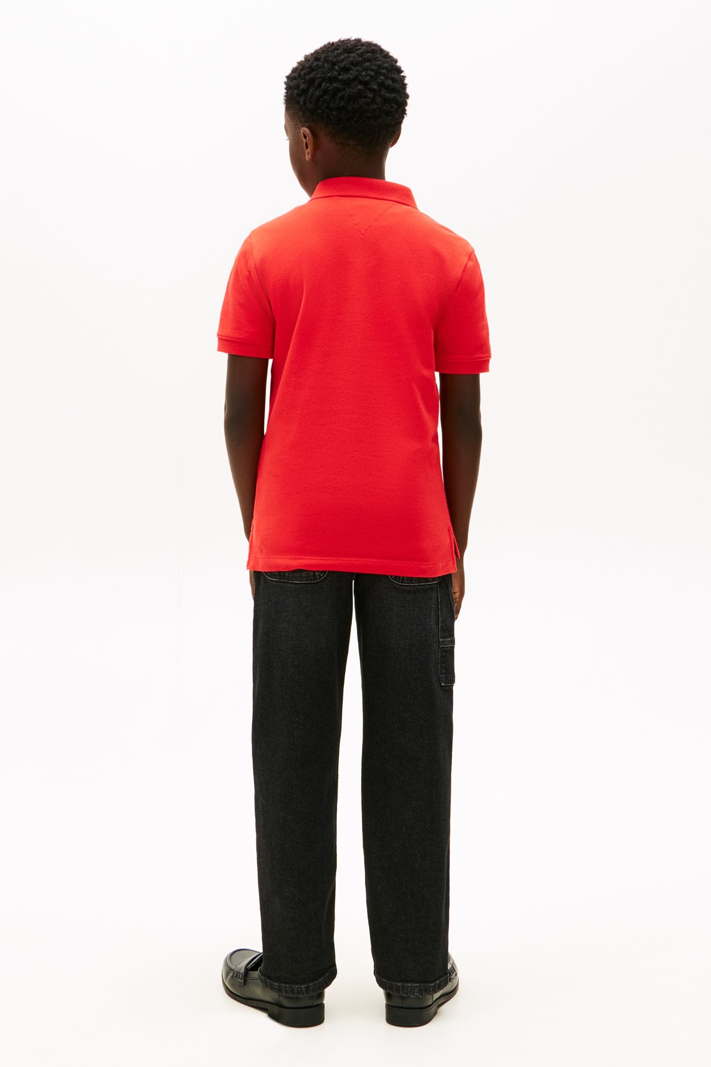 BOYS WAVY FLAG POLO RAPID RED 3
