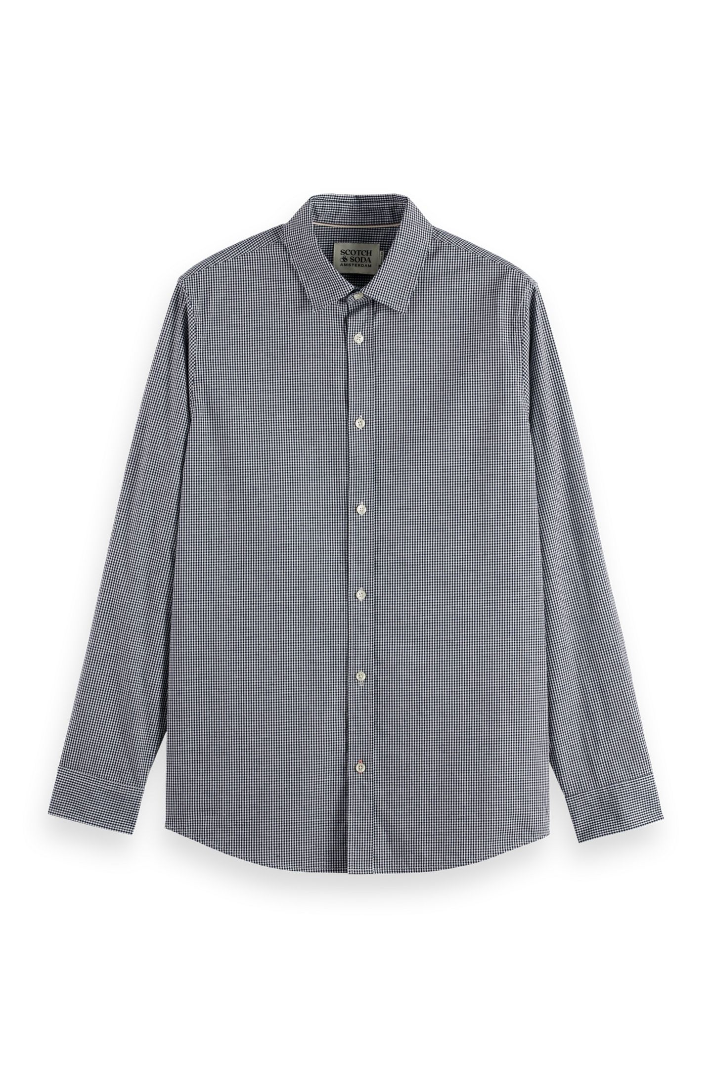 MICRO-CHECK POPLIN SHIRT PEACOAT MICRO CHECK 3