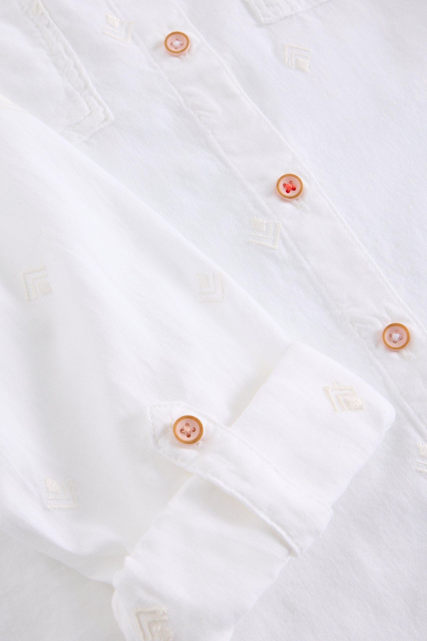 SOPHIE LONGLINE COTTON SHIRT PALE IVORY 6