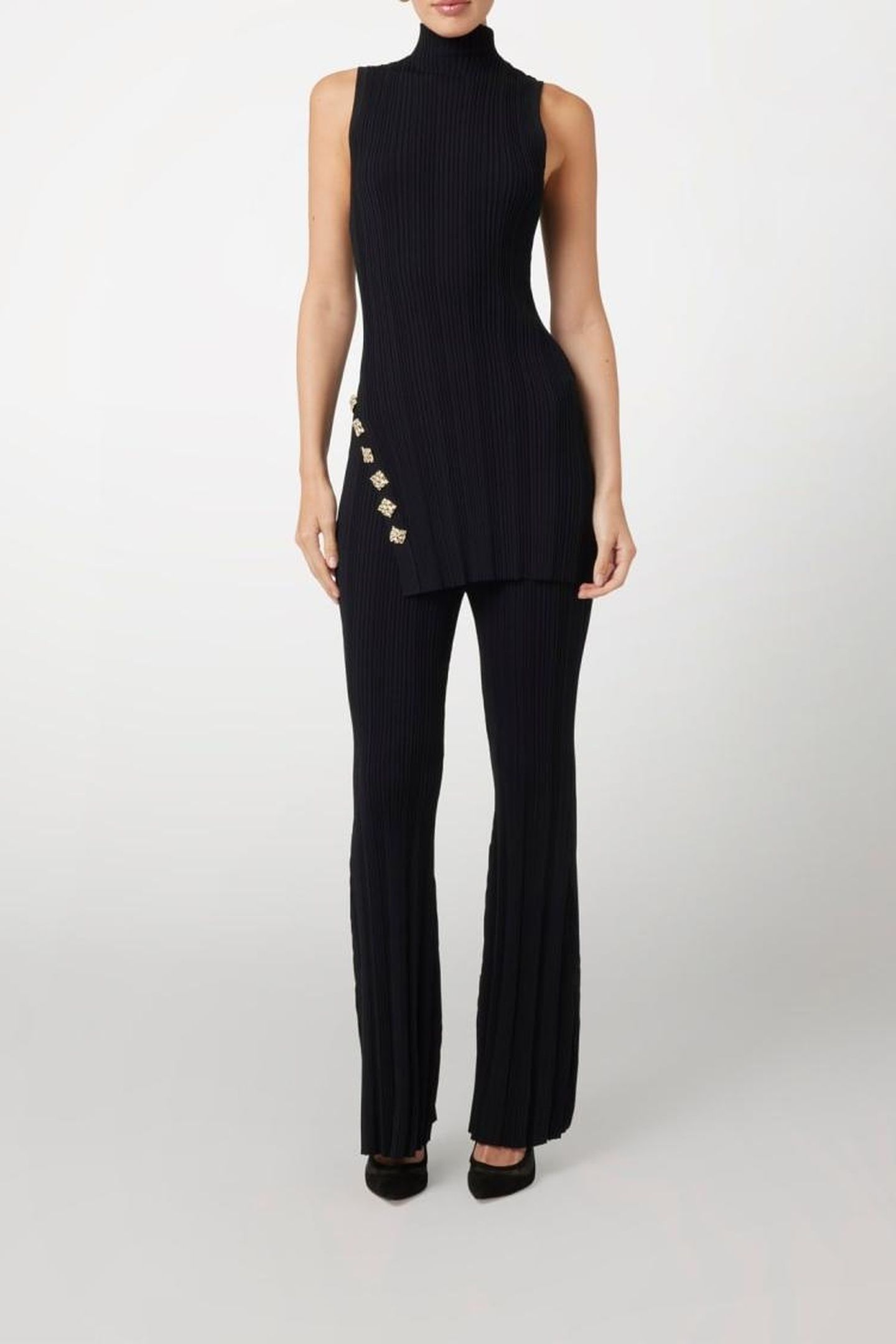 CARRIE SL TUNIC SWEA JET BLACK A996 3