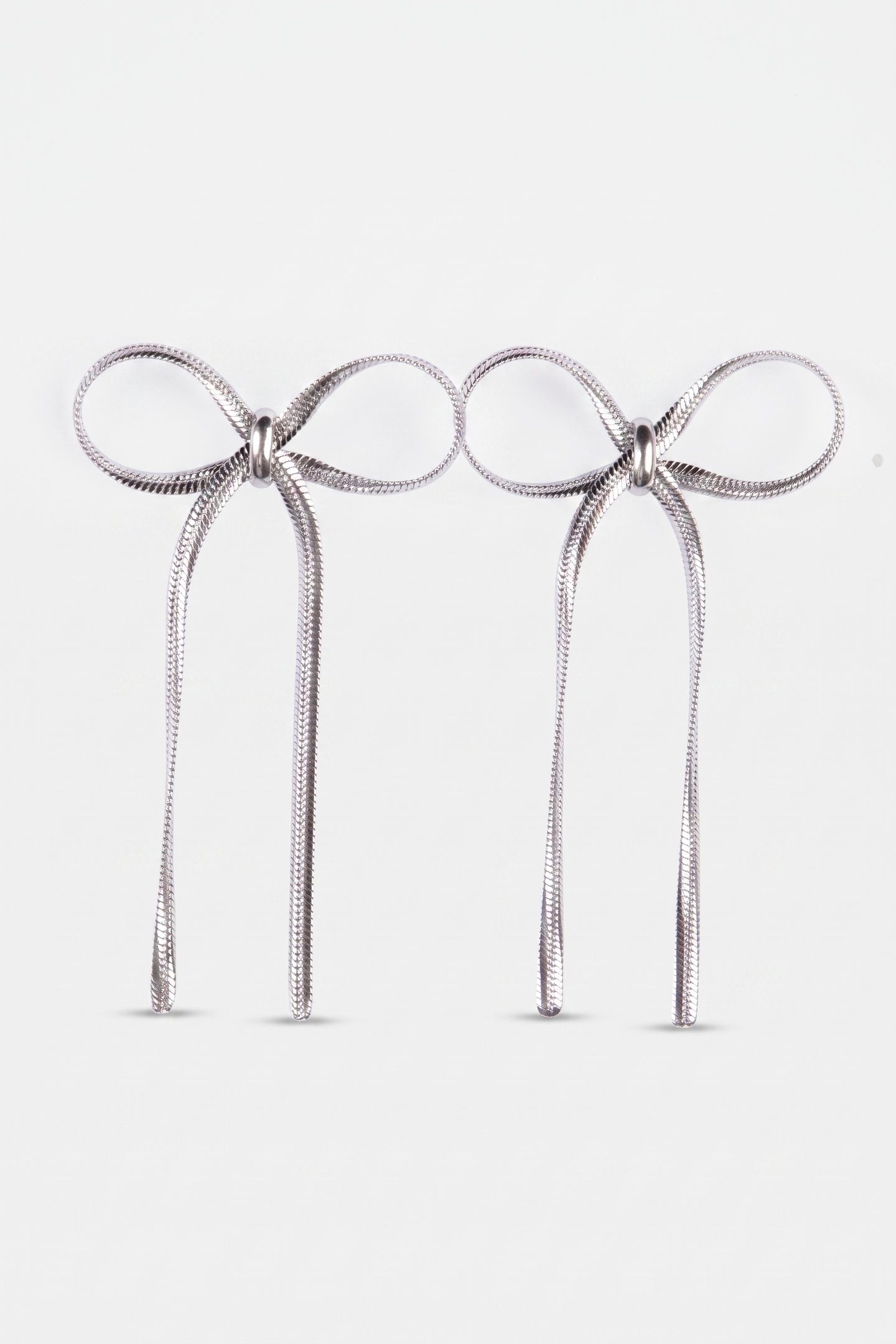 BOW OHRRINGE SILVER 3