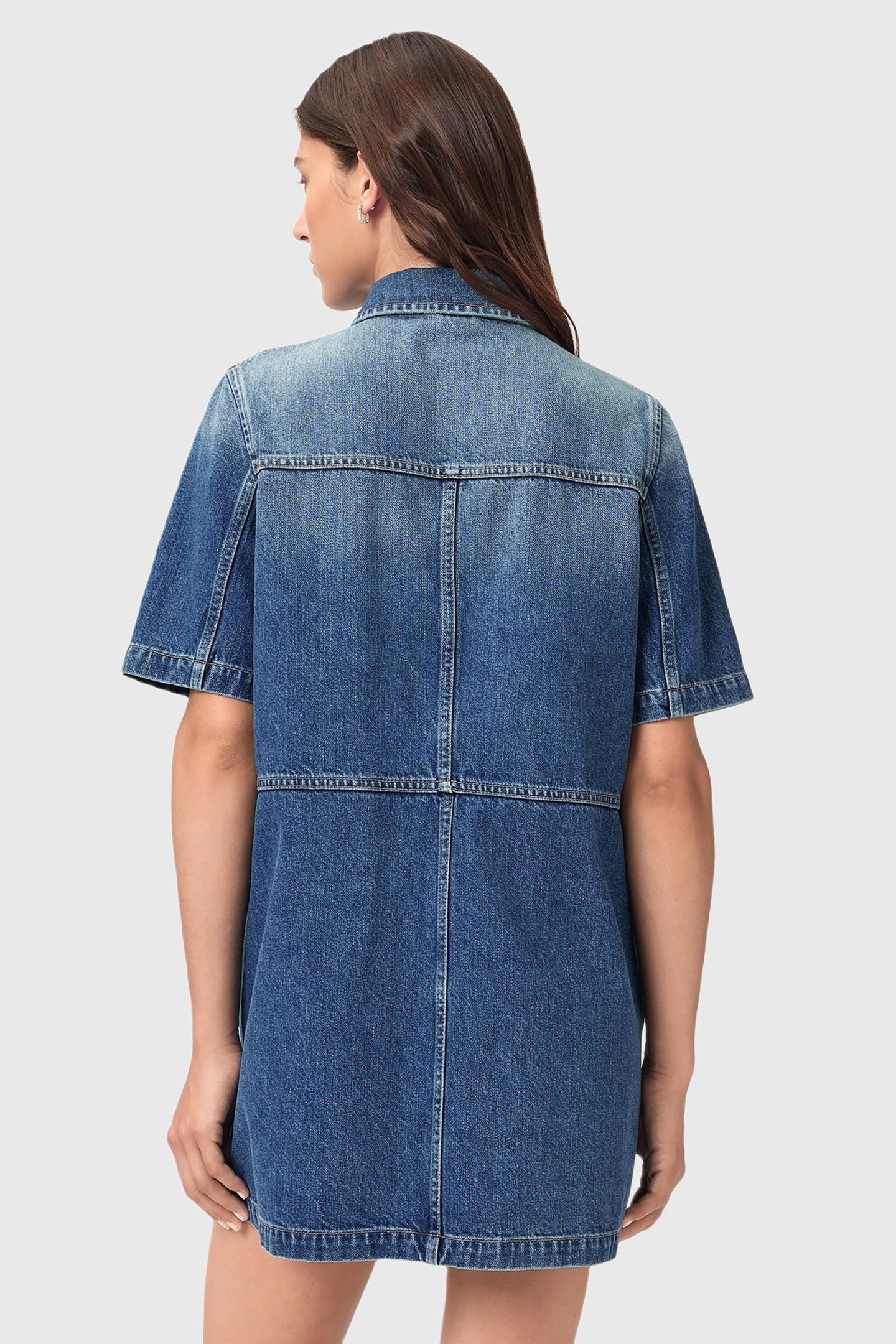 ROCK DENIM DRESS MID INDIGO 3