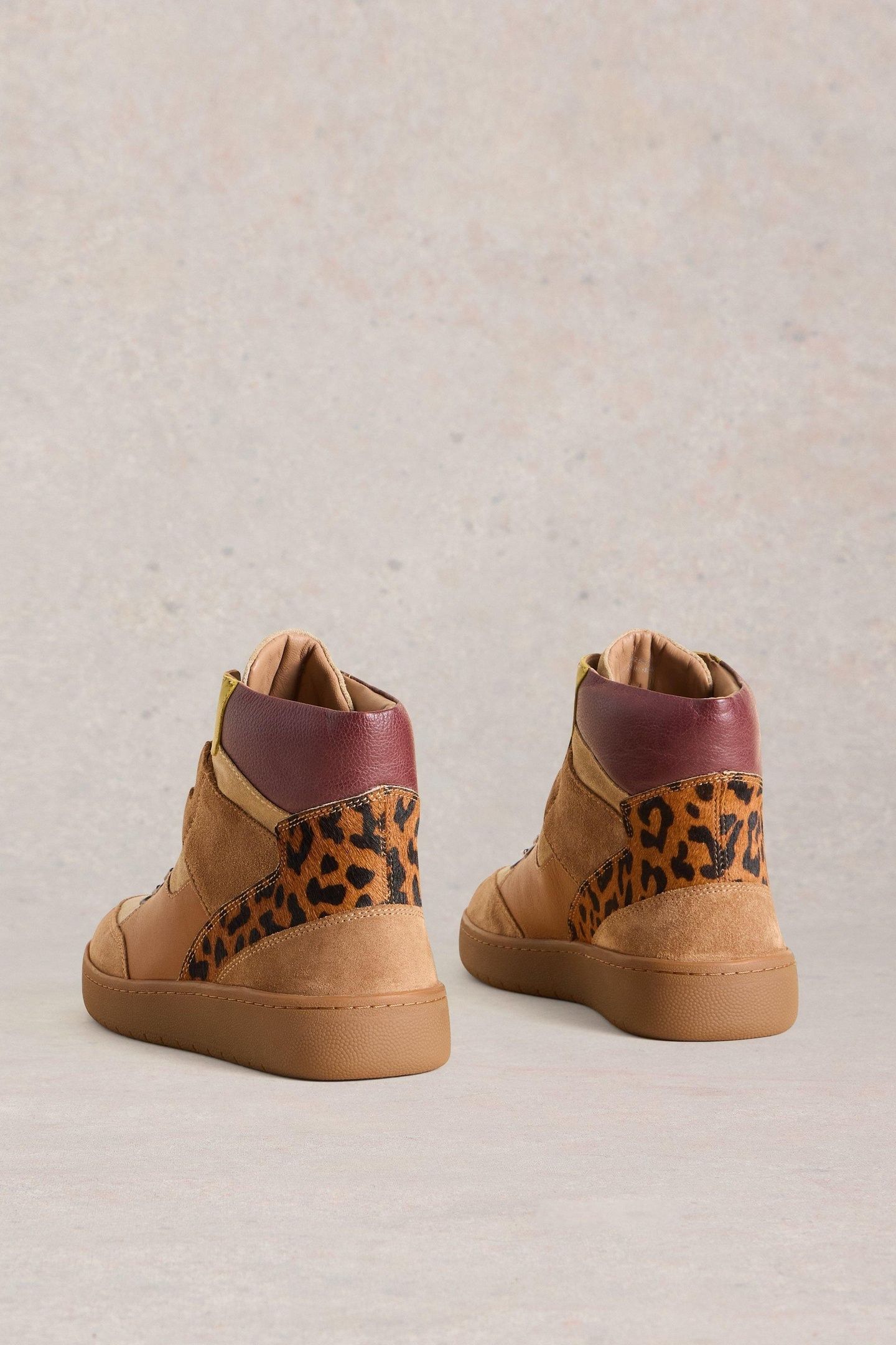 HARRIET MID TOP TRAINER BROWN MULTI 5