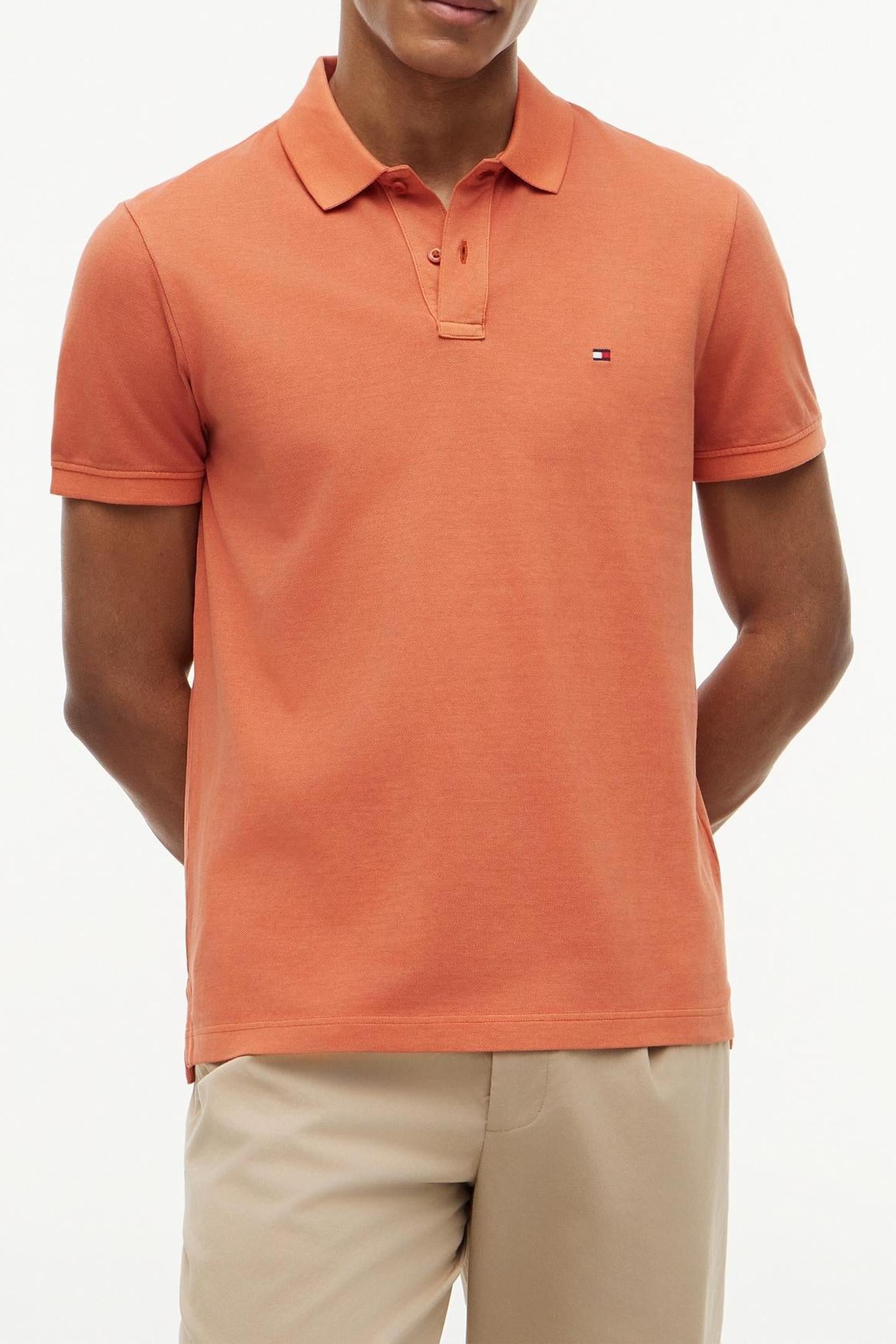 GARMENT DYE REGULAR POLO RUSTY OCHRE 1