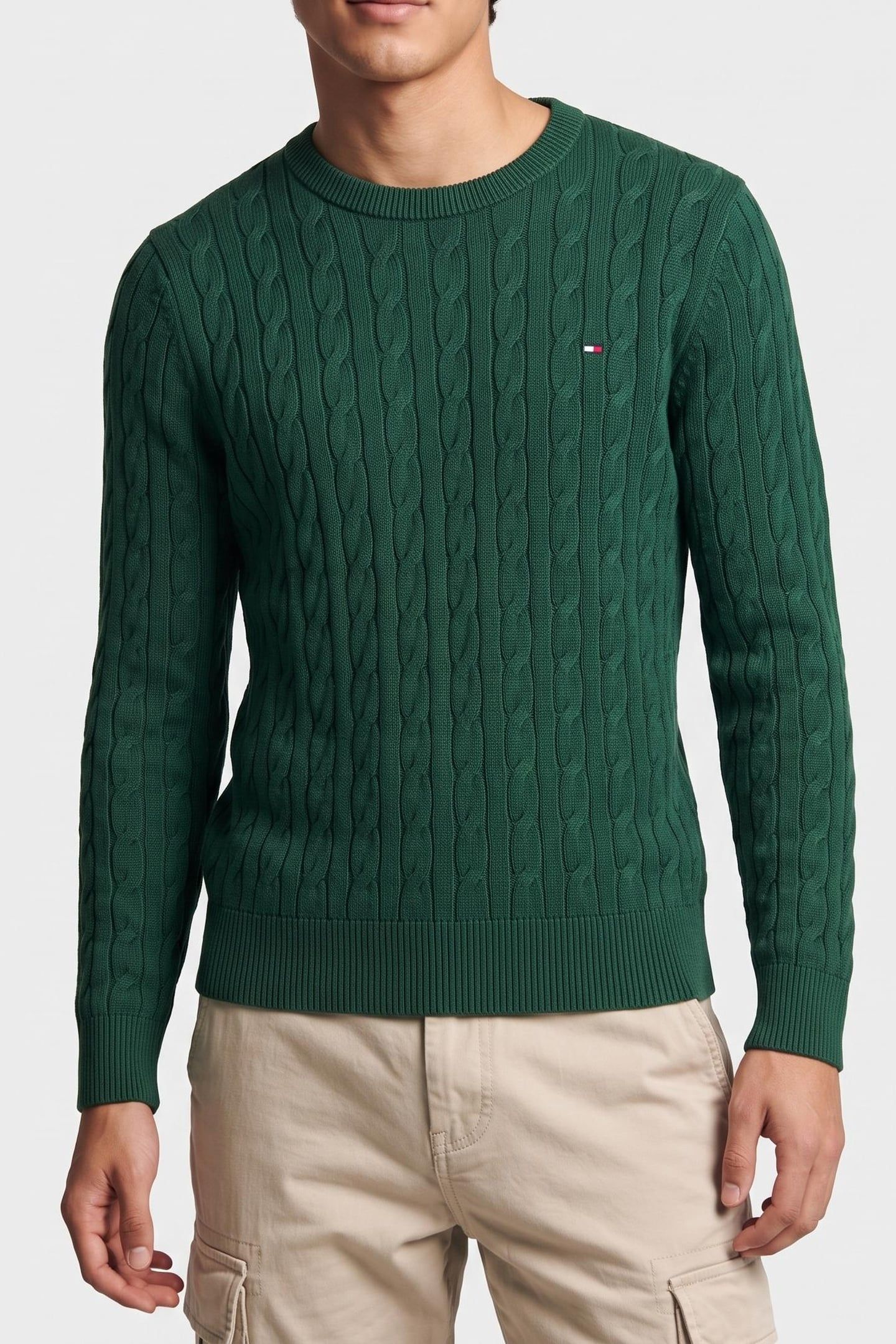 CLASSIC COTTON CABLE ORNAMENTAL GREEN 1