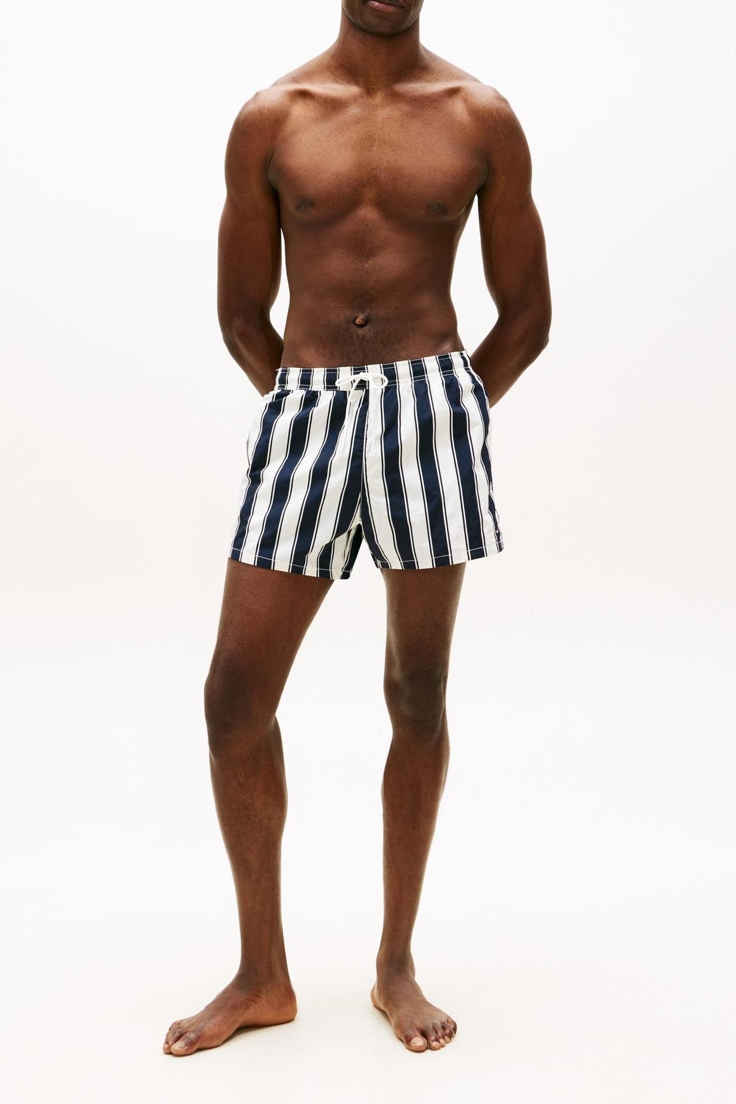 SHORT DRAWSTRING PRINT SWIM TRUNK SUMMER STRIPE DESERT SKY 2