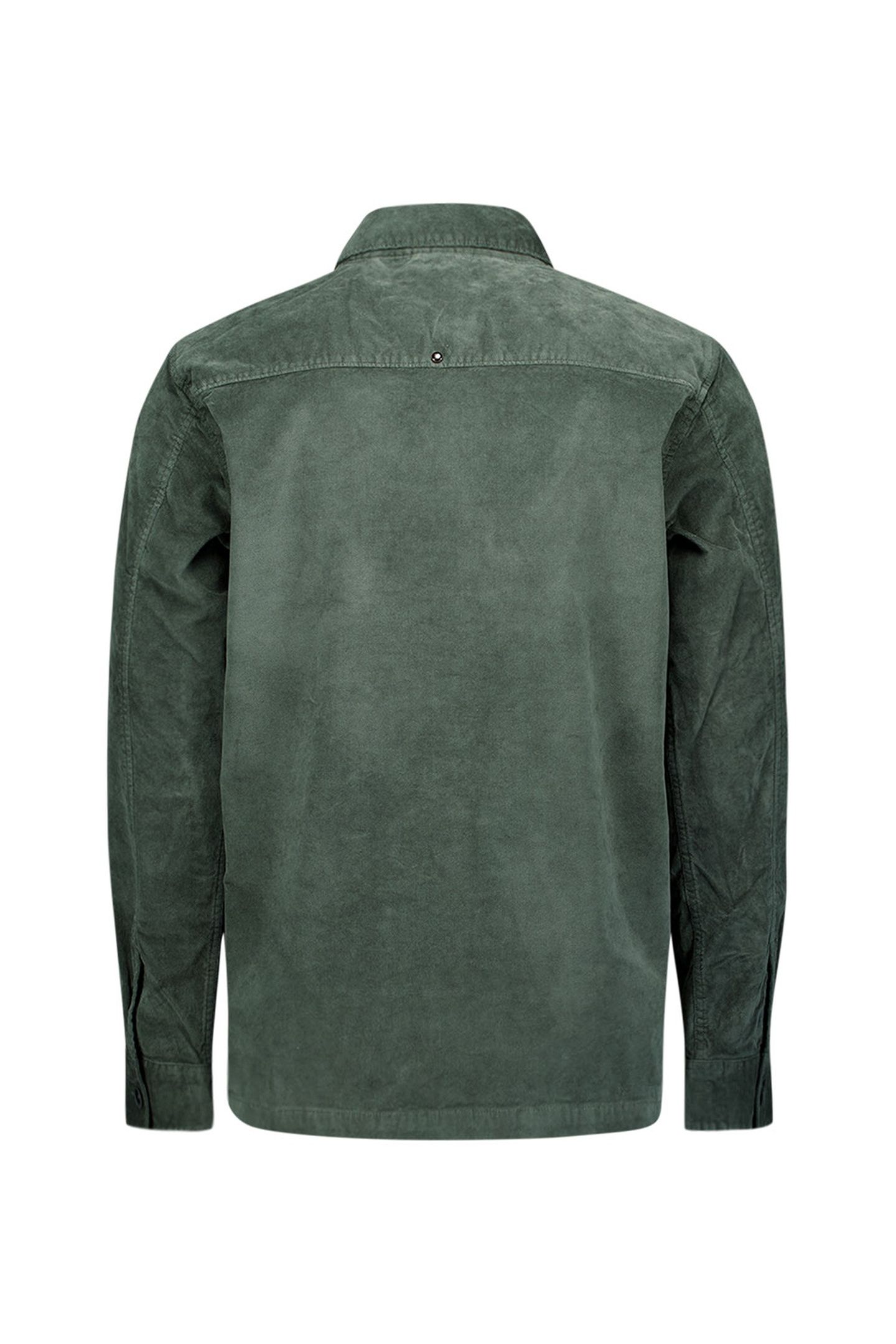 OVERSHIRT BUTTONS TWILL DARK GREEN 5