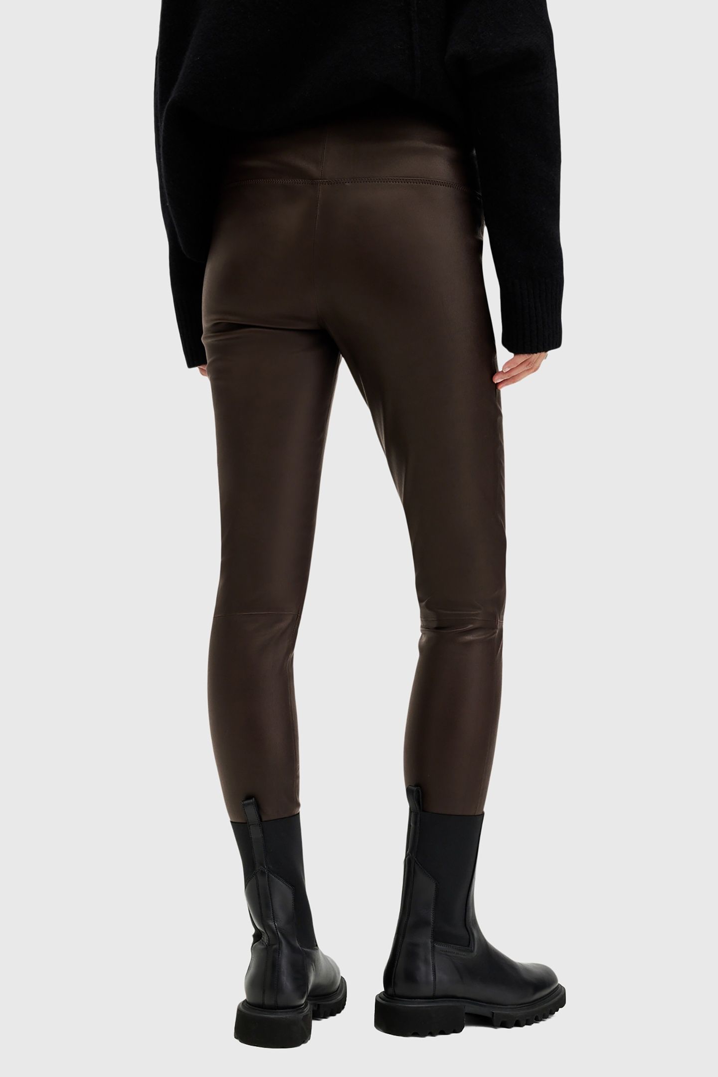 CORA LEATHER LEGGING OXBLOOD RED 3