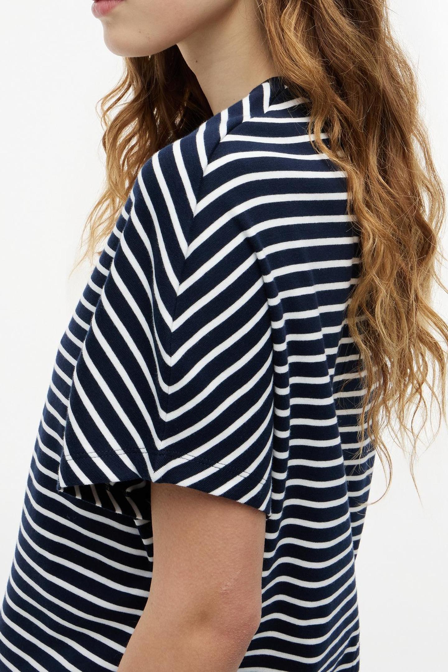 CODY REGULAR BATWING C-NECK BRETON STRIPE DARK NIGHT/ECRU 5