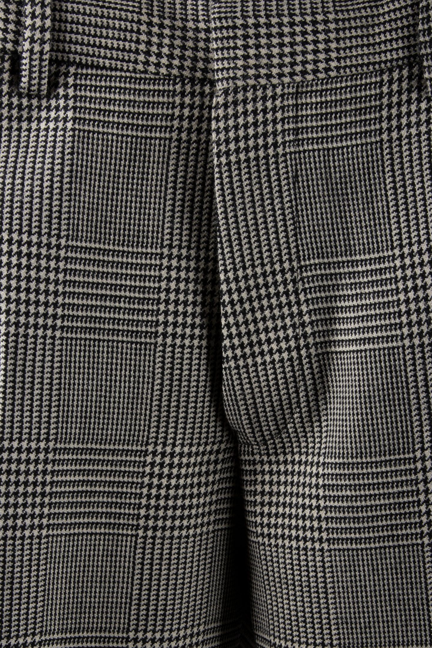 NEW SHAPE SUIT TROUSERS WITH STRAPS BLACK WHITE 4