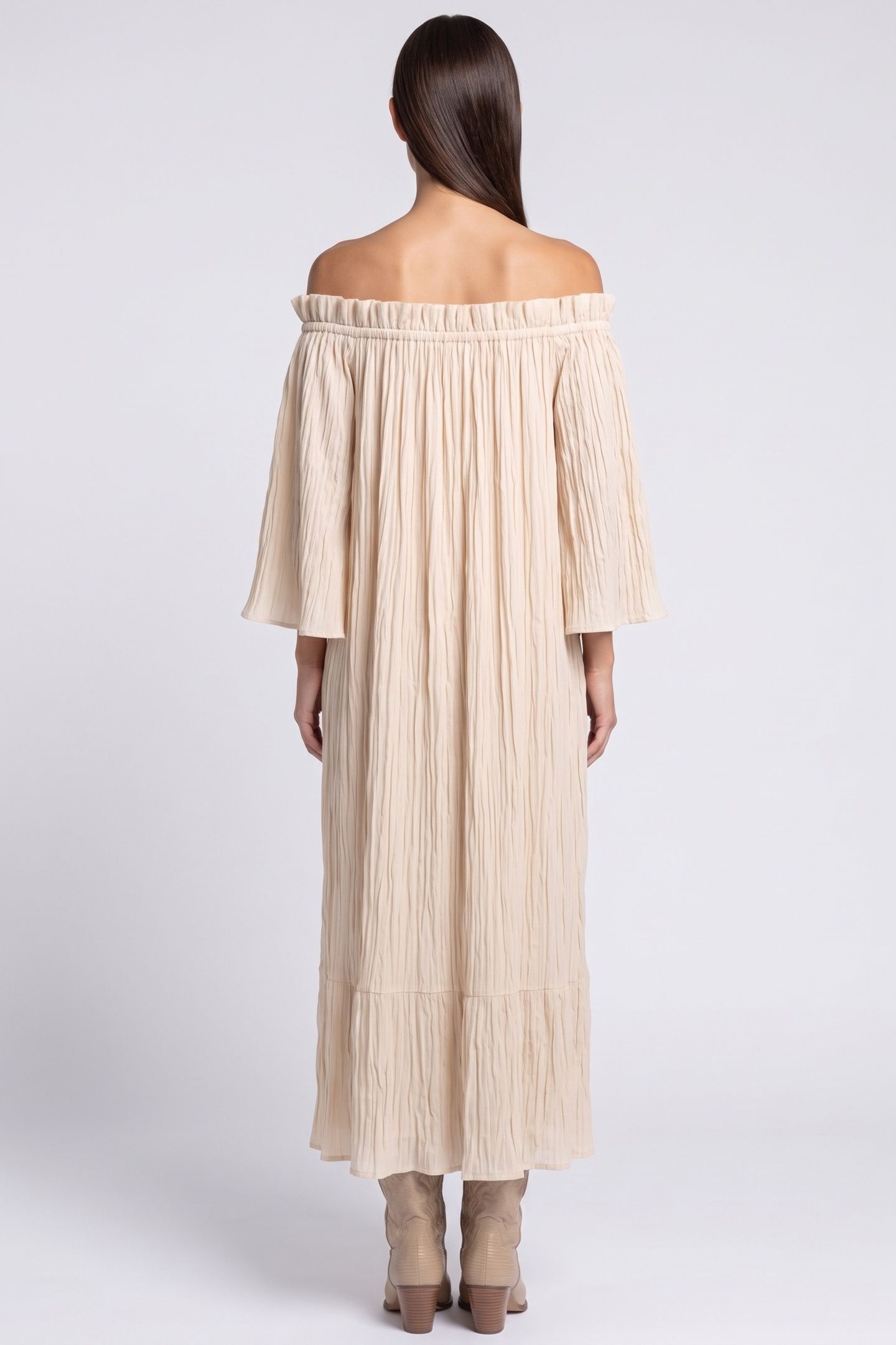 GIORDI DRESS BEIGE 2