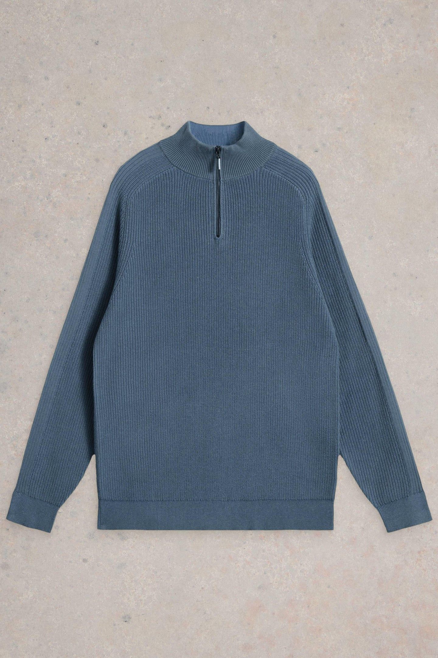 PENTIRE COTTON FUNNEL DUSTY BLUE 1