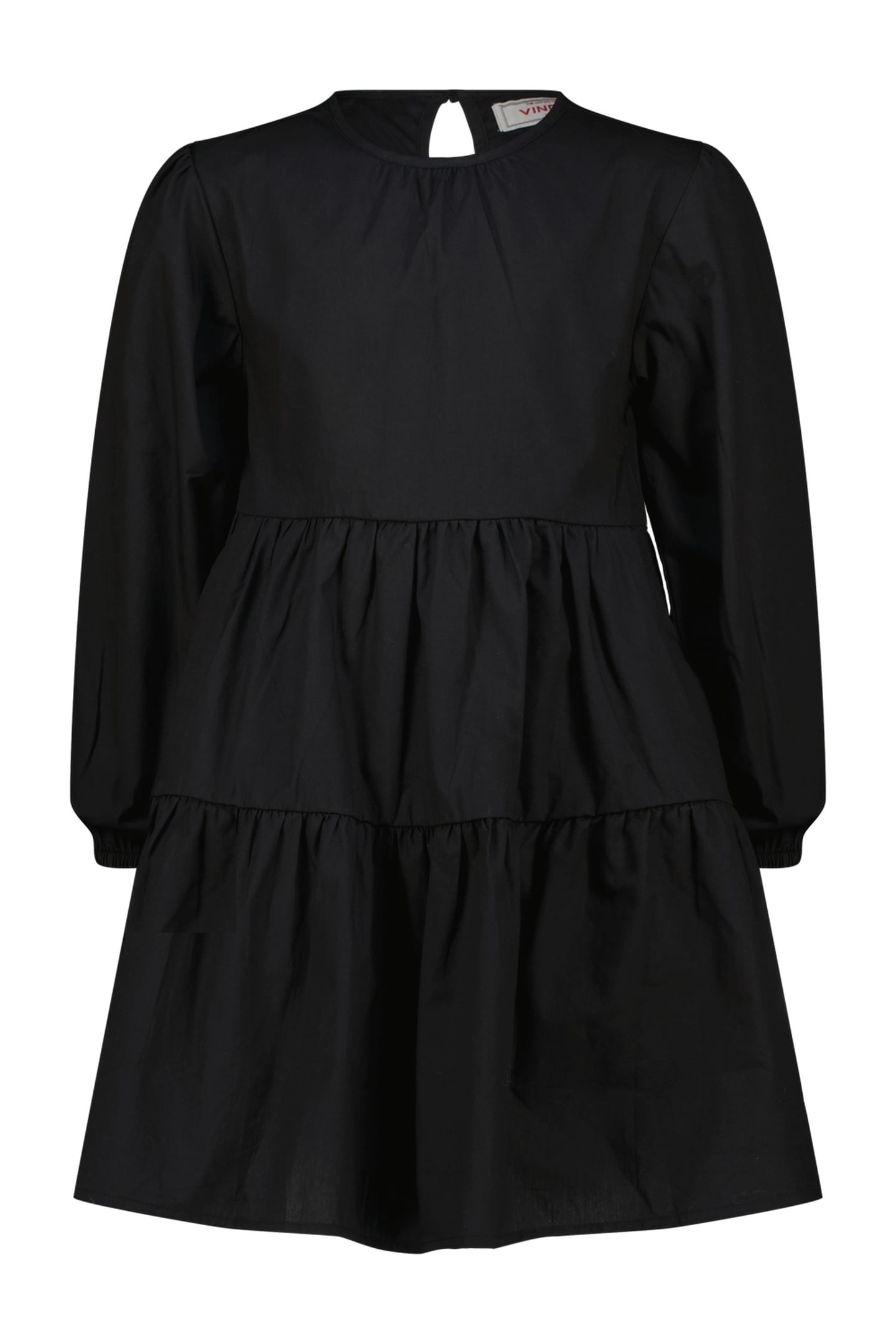 GIRLS PIPPA MIDI DRESS DEEP BLACK 1