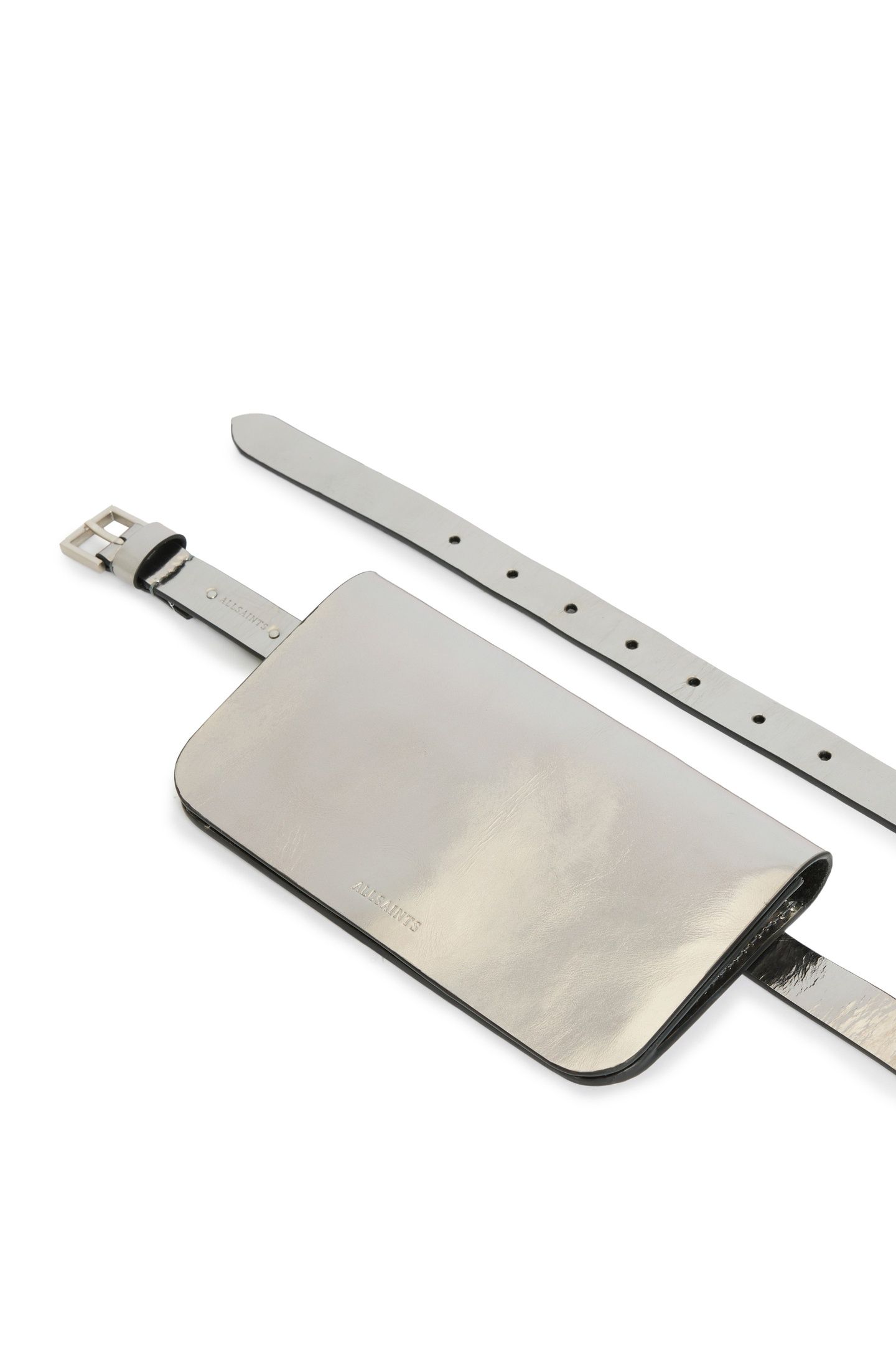 BECKIE BAG BELT PEWTER/DULL NICKEL 5