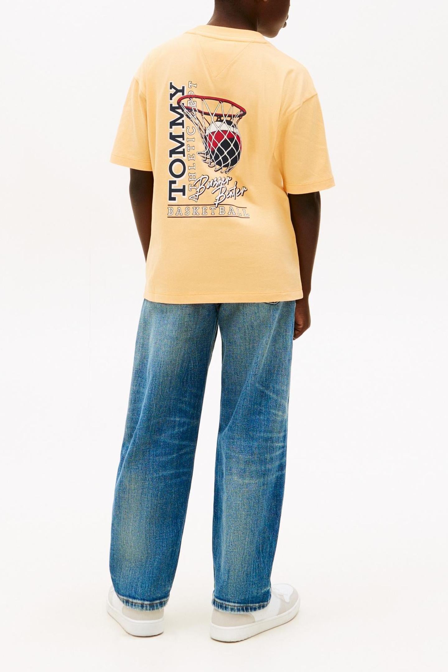 BOYS BASKETBALL GRAPHIC TEE FADED SUN KISS 2