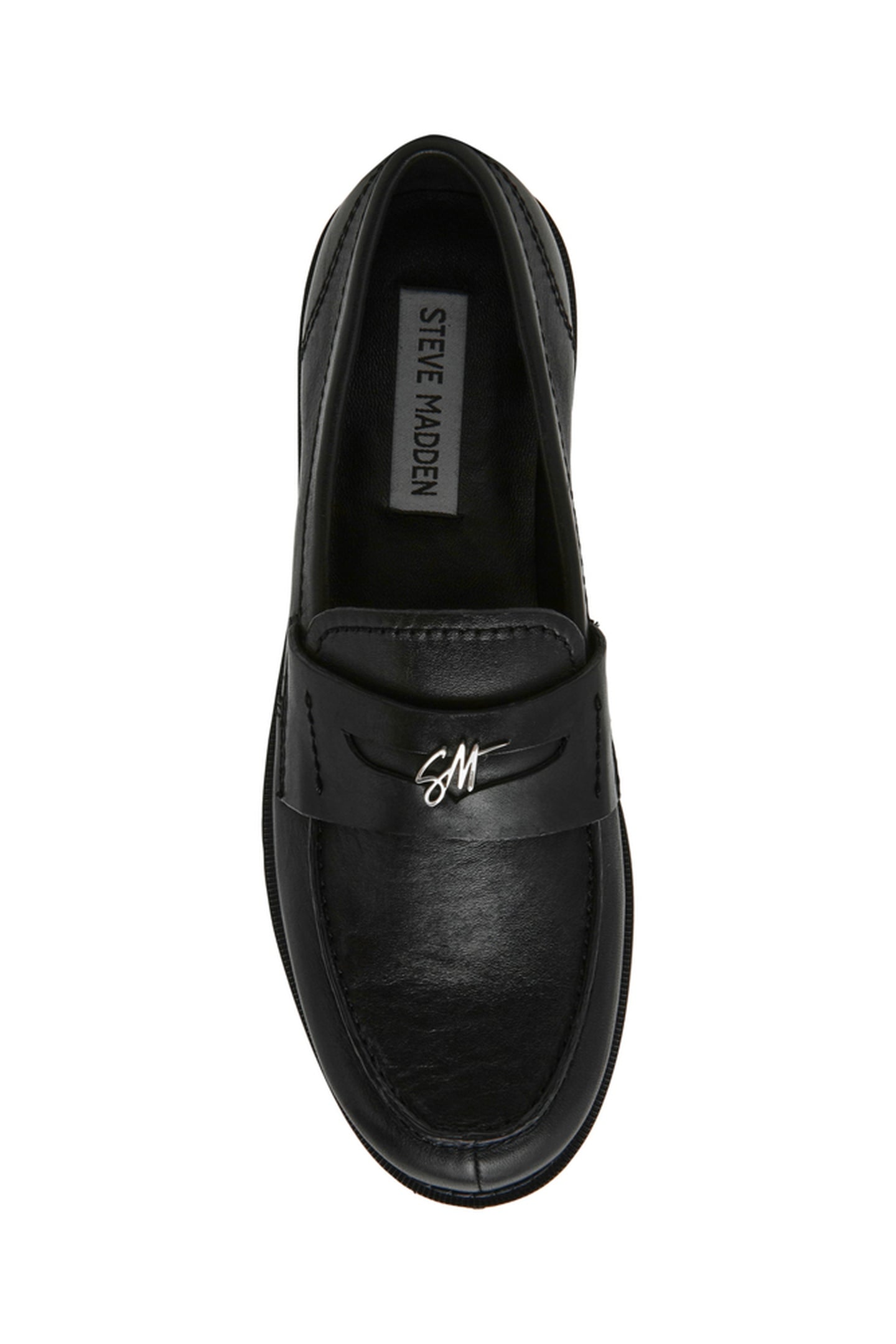 MOTOR FLAT SHOES BLACK LEATHER 6