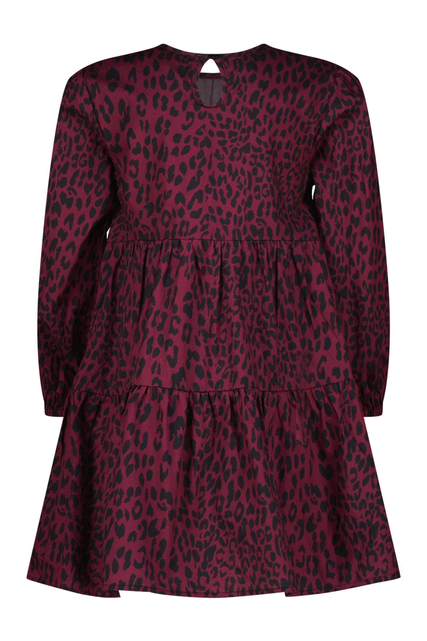 GIRLS PIPPA MIDI DRESS BURGUNDY RED 3