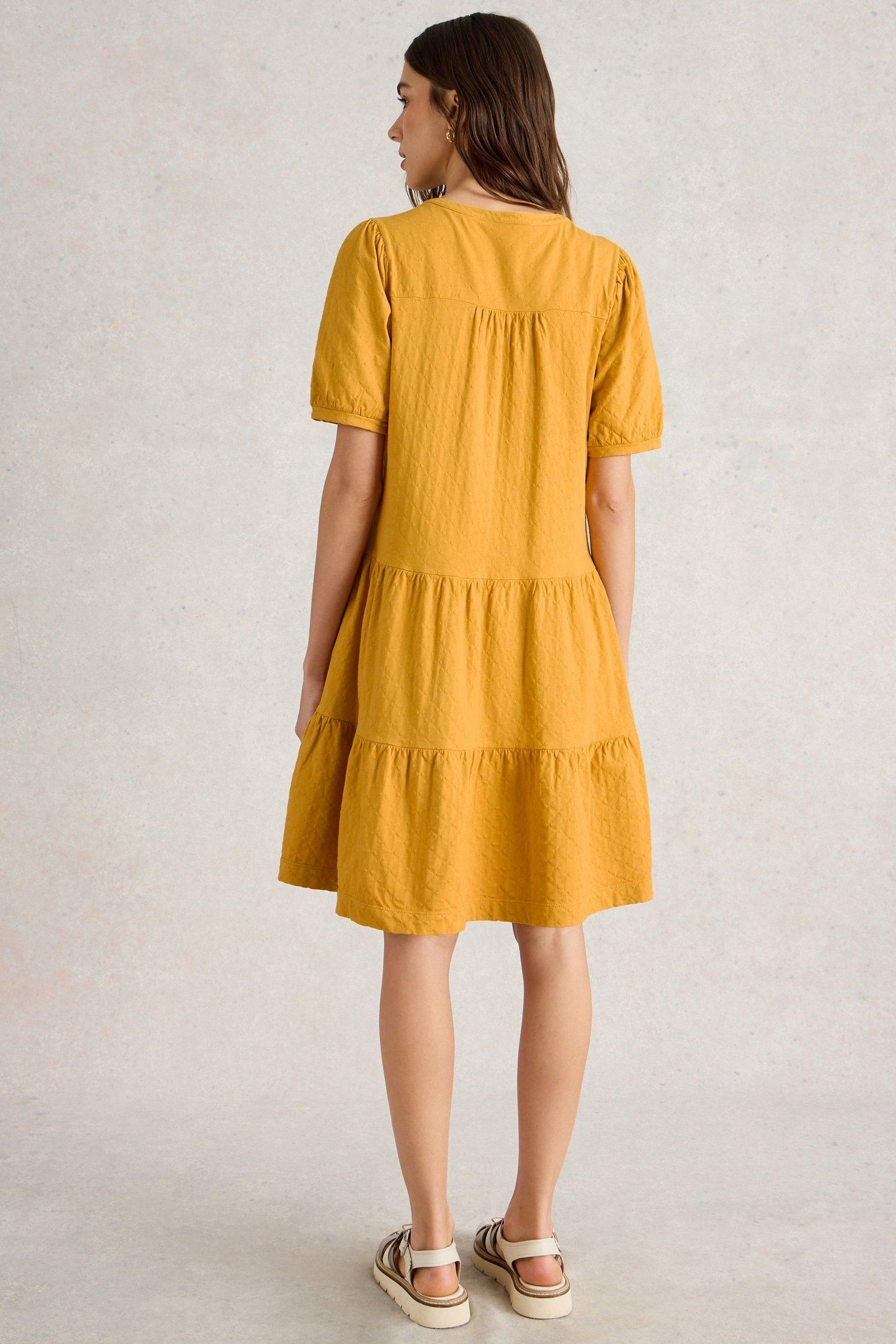 CLARA JERSEY DRESS DARK YELLOW 2