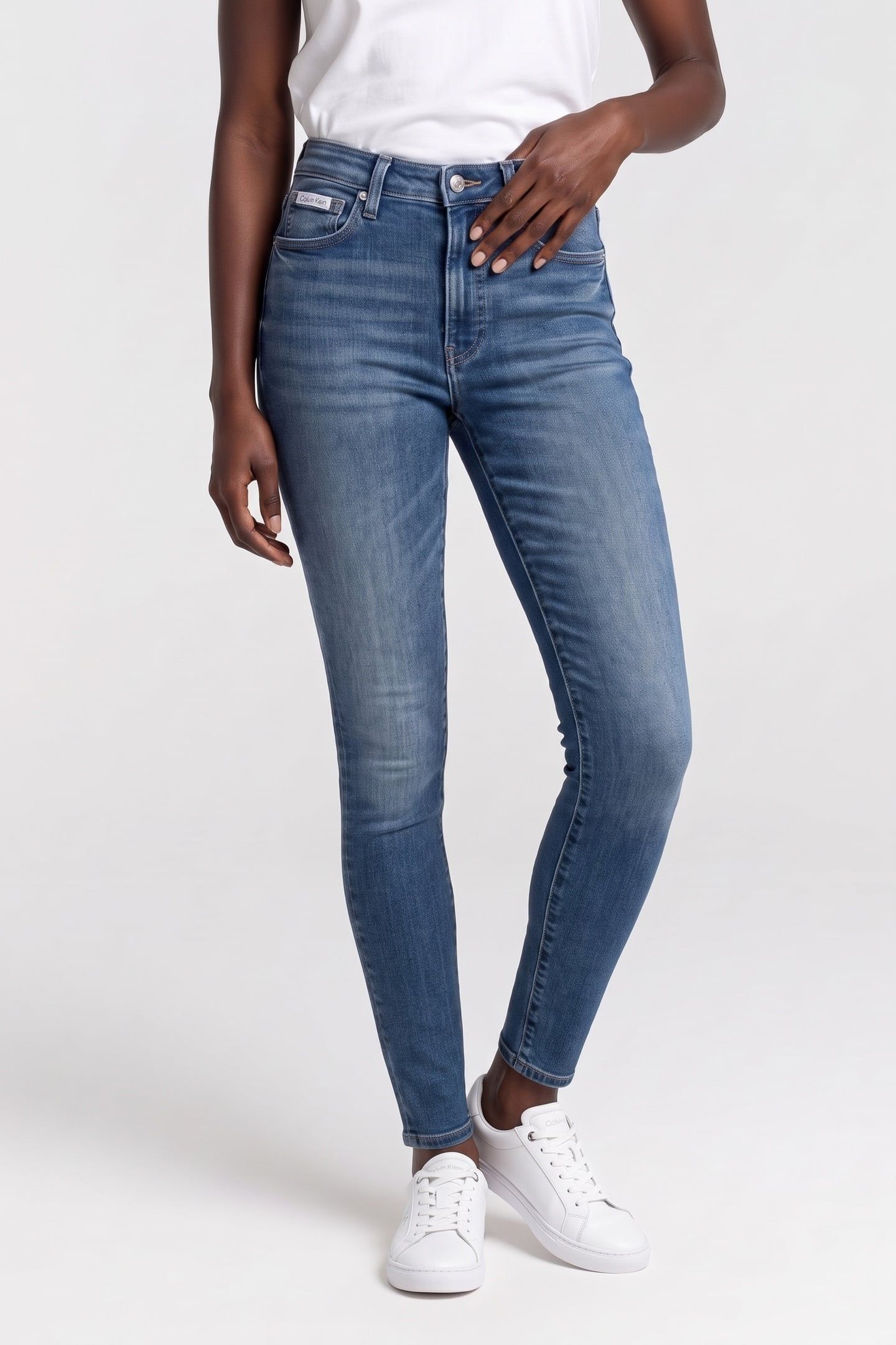 HIGH RISE SKINNY INDIGO JEAN INDIGO STATION 1
