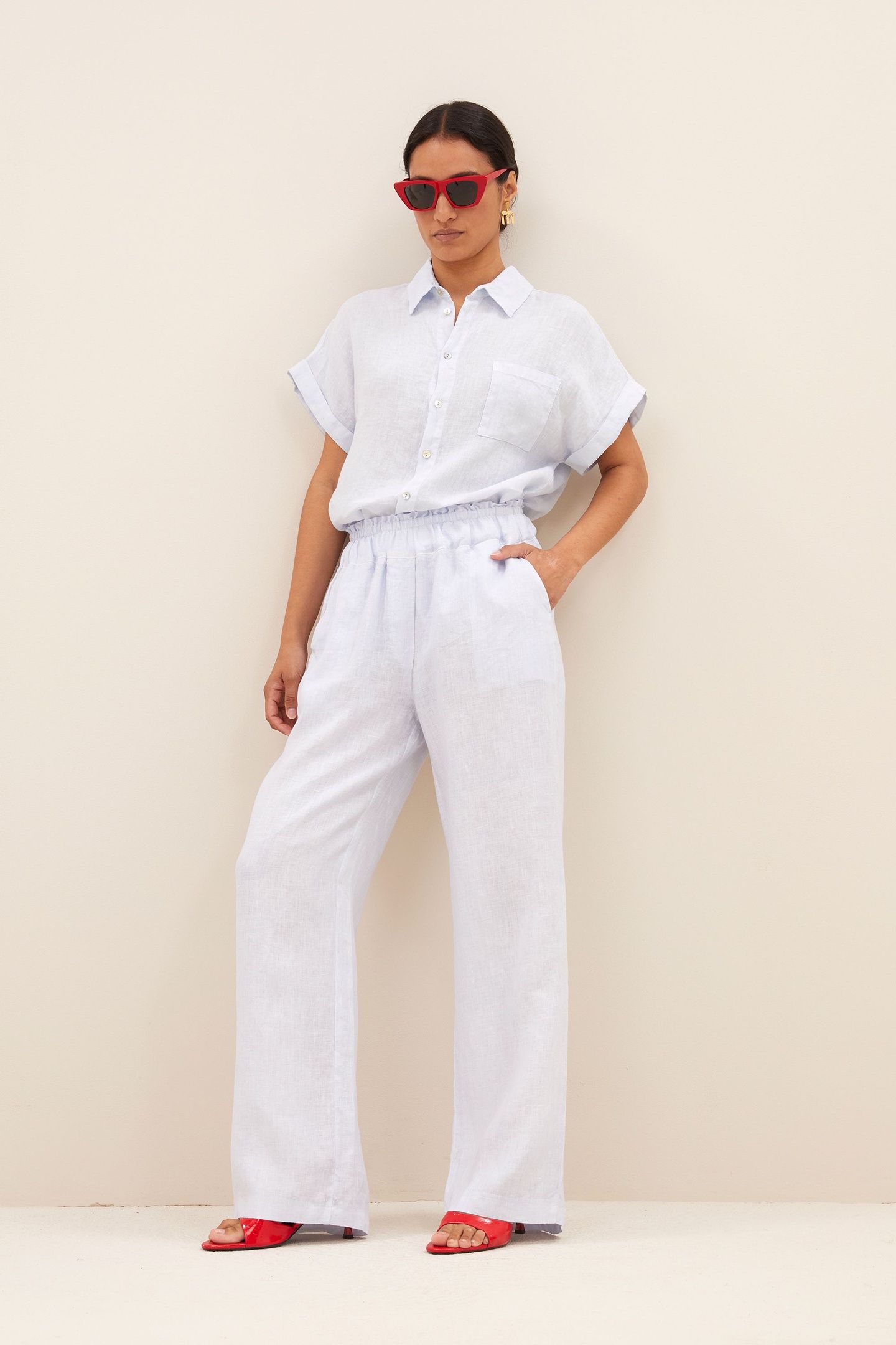 ROBYN LINEN PANTS SKYWAY 2