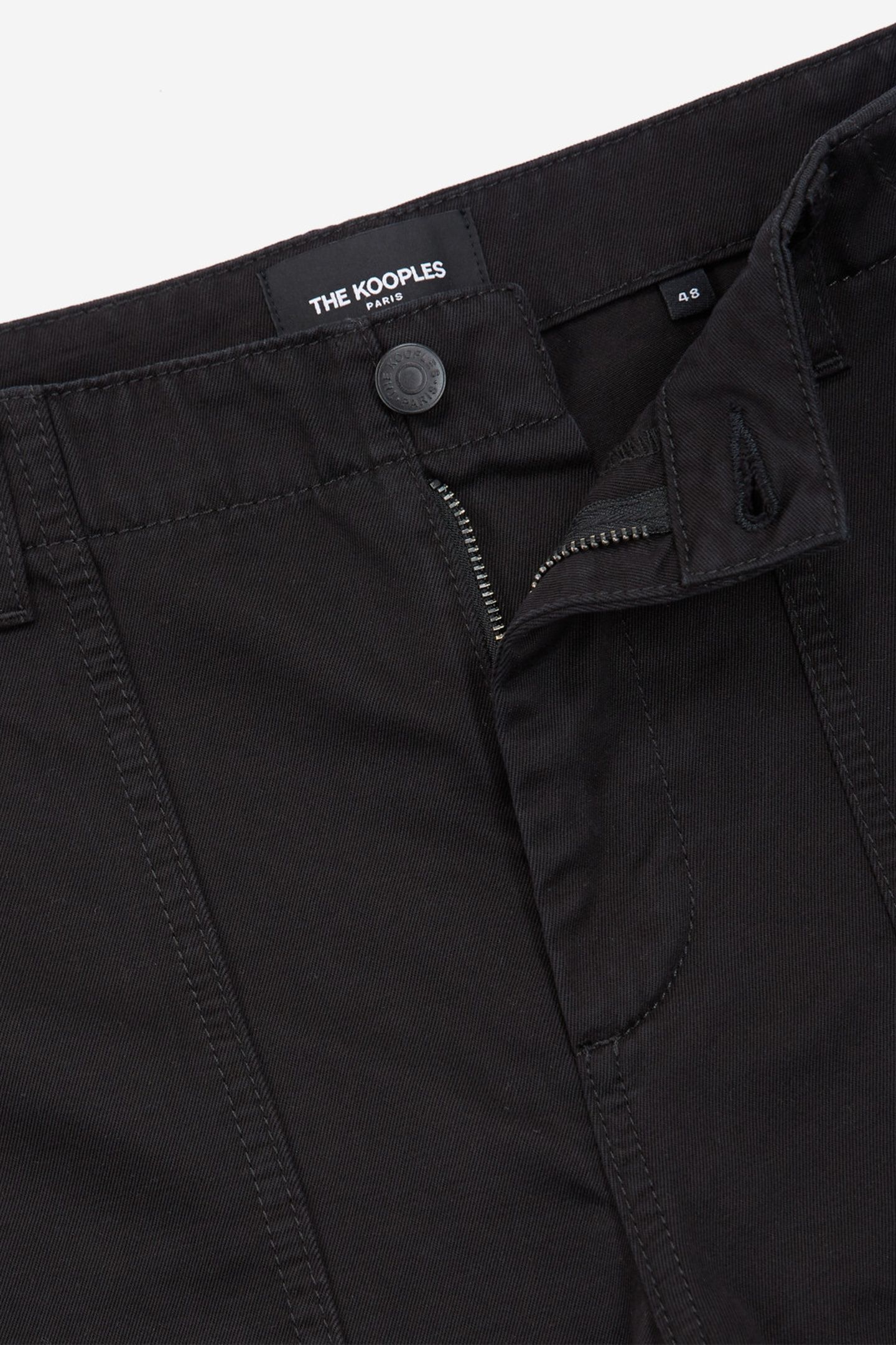 COTTON TROUSERS WITH PATCH POCKETS BLACK 7