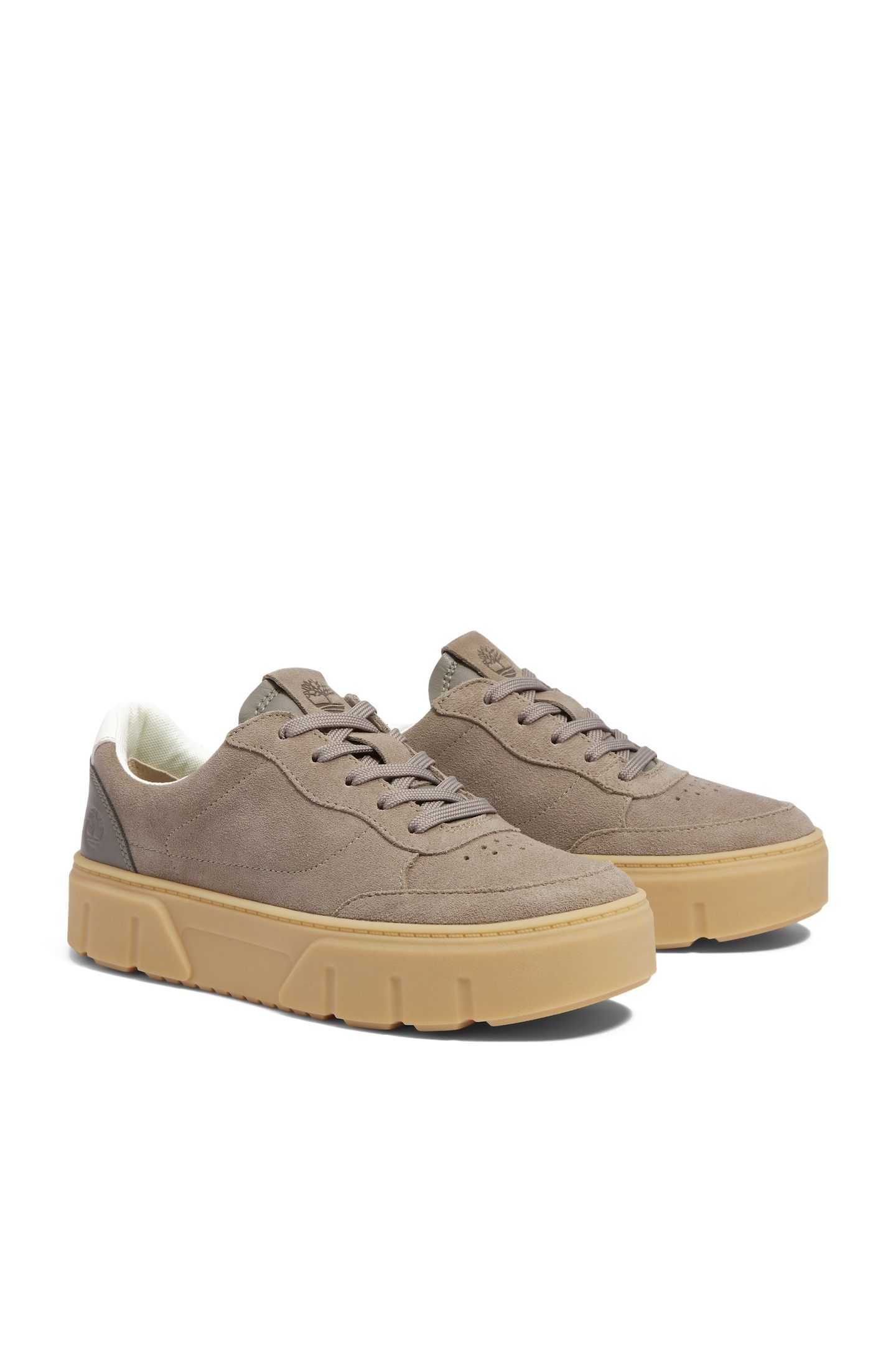 LAUREL COURT LOW LACE UP SNEAKER MEDIUM GREY SUEDE 5